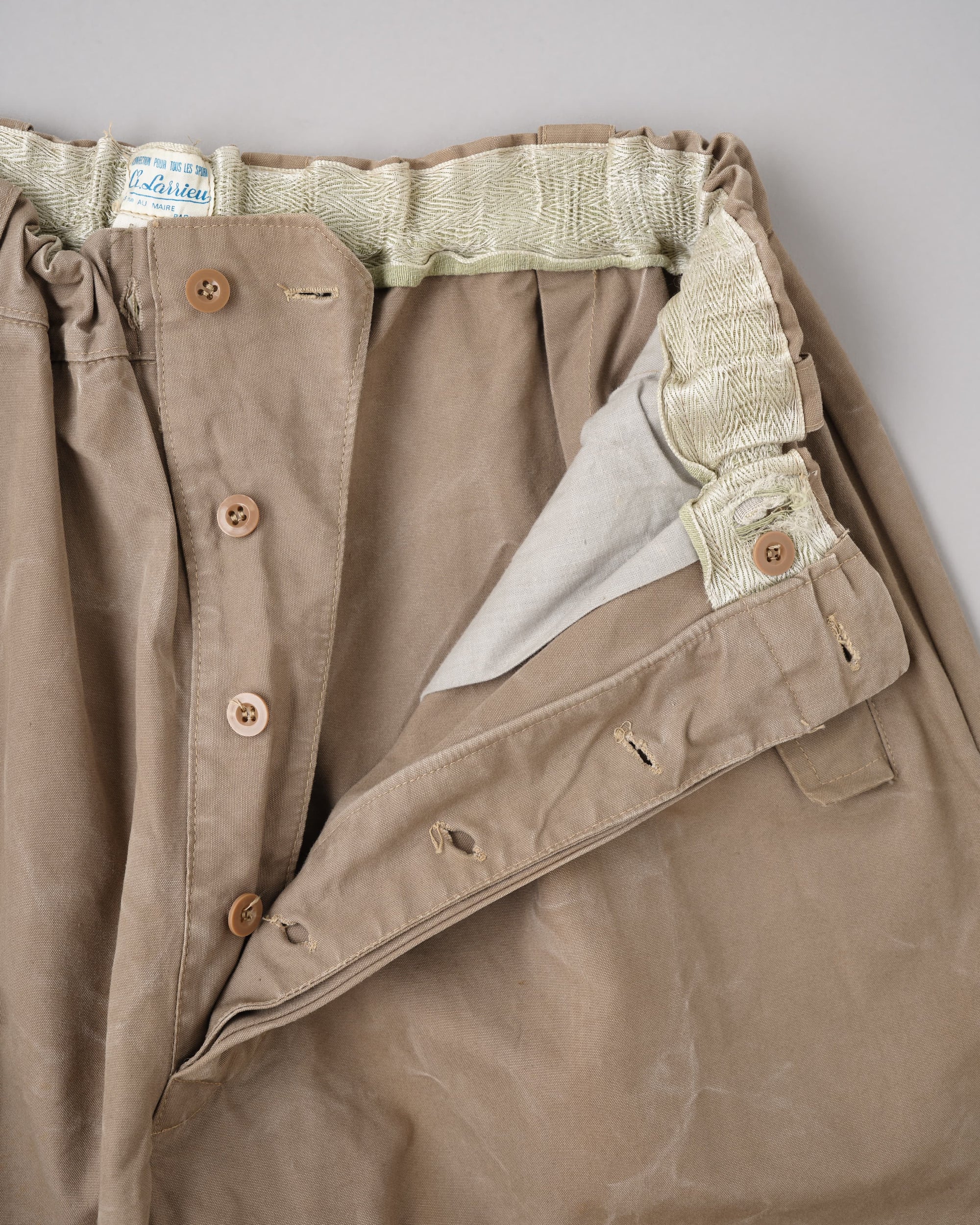 【~60's】French Vintage Cotton Canvas Ski Pants Size.95C