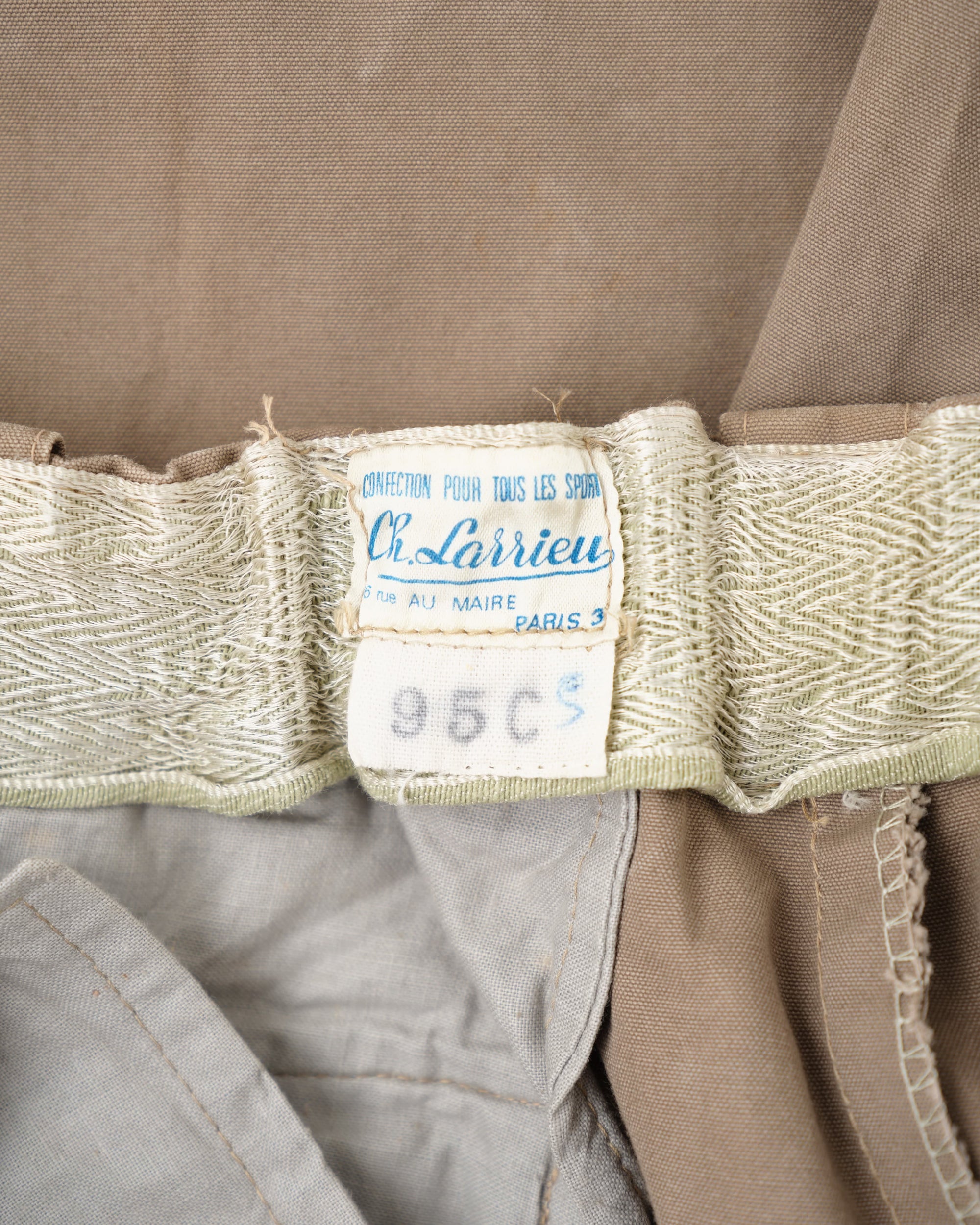 【~60's】French Vintage Cotton Canvas Ski Pants Size.95C