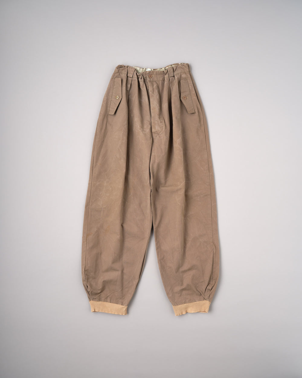 [~60's] French Vintage Cotton Canvas Ski Pants Size.95C