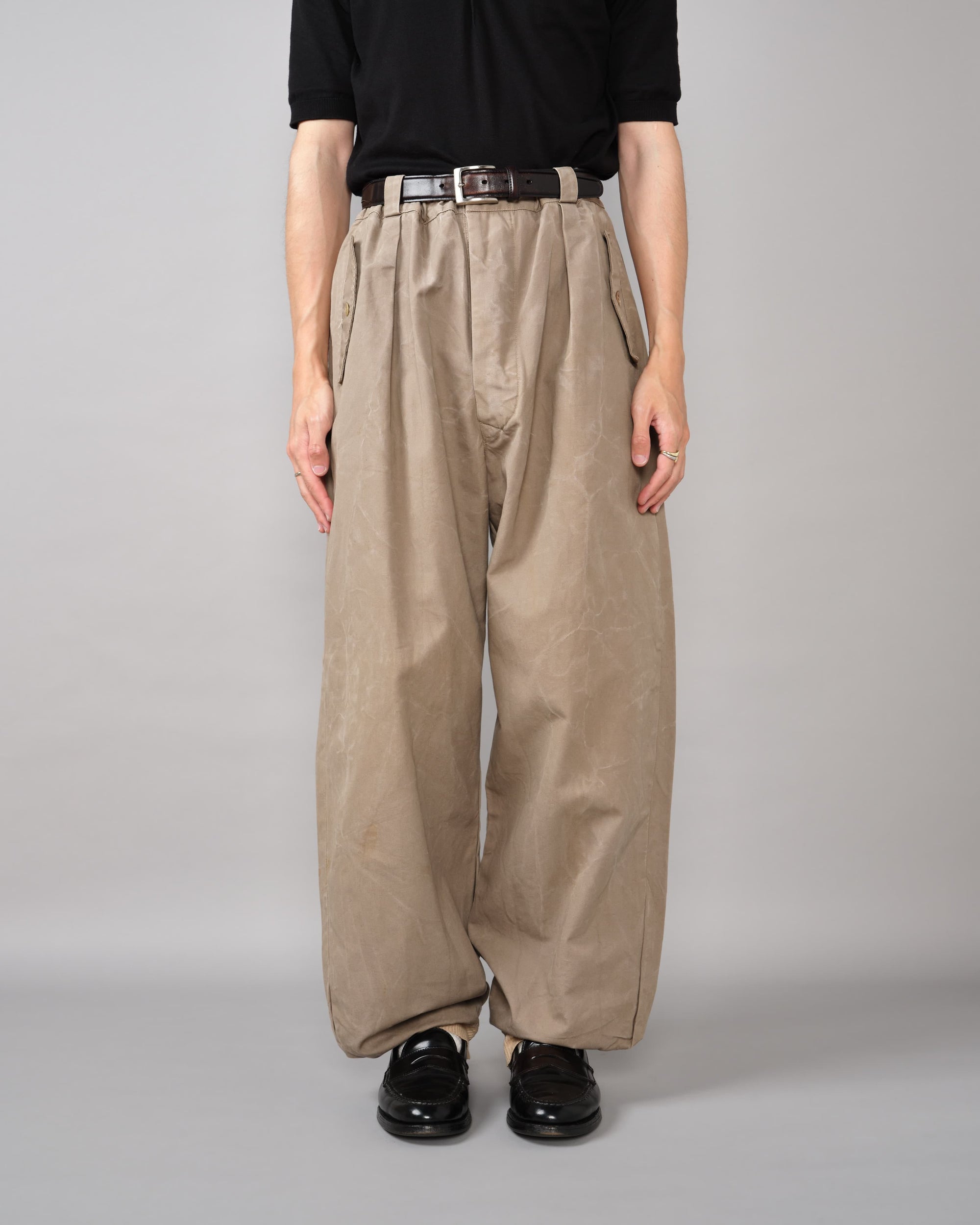 【~60's】French Vintage Cotton Canvas Ski Pants Size.95C