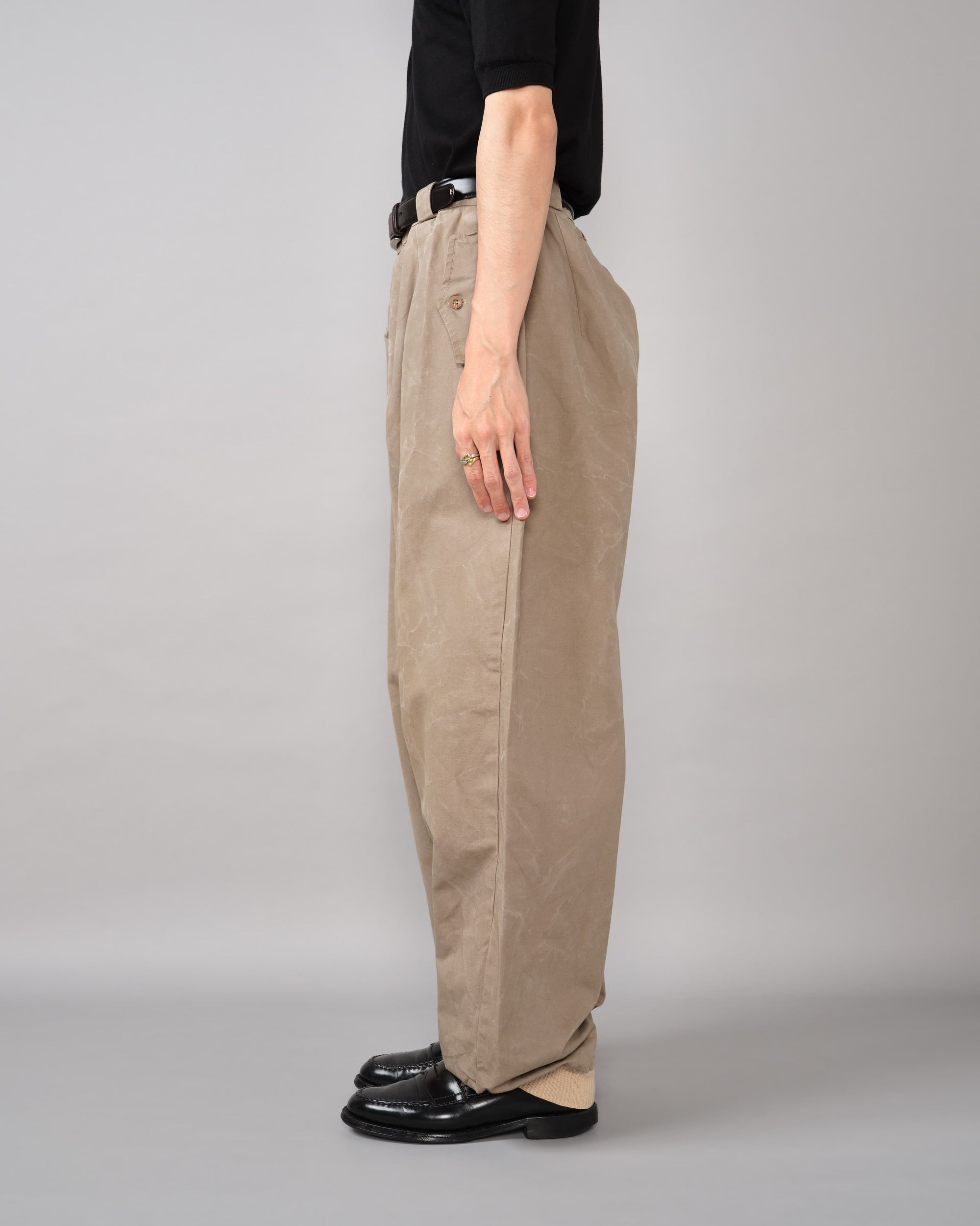 【~60's】French Vintage Cotton Canvas Ski Pants Size.95C