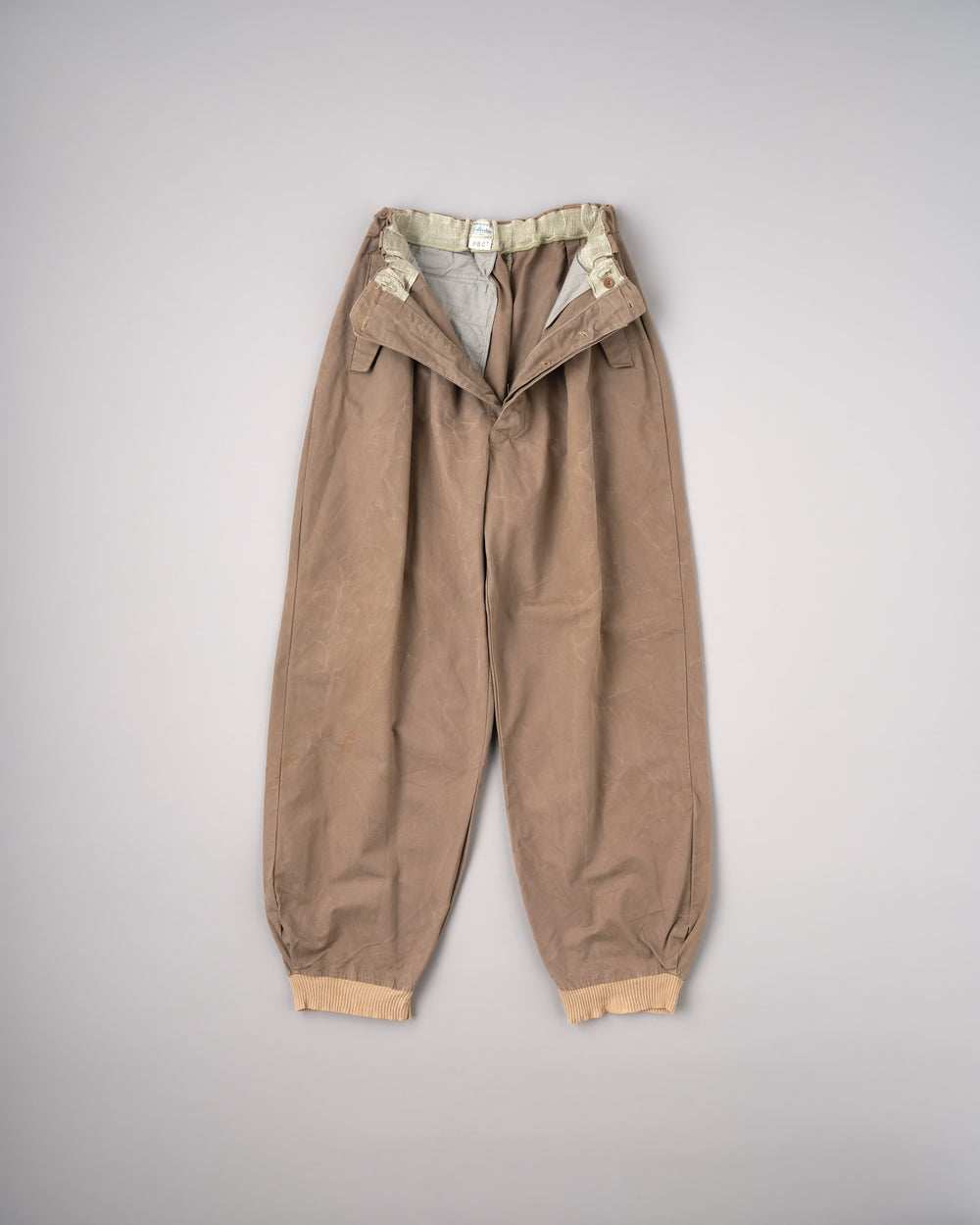 [~60's] French Vintage Cotton Canvas Ski Pants Size.95C