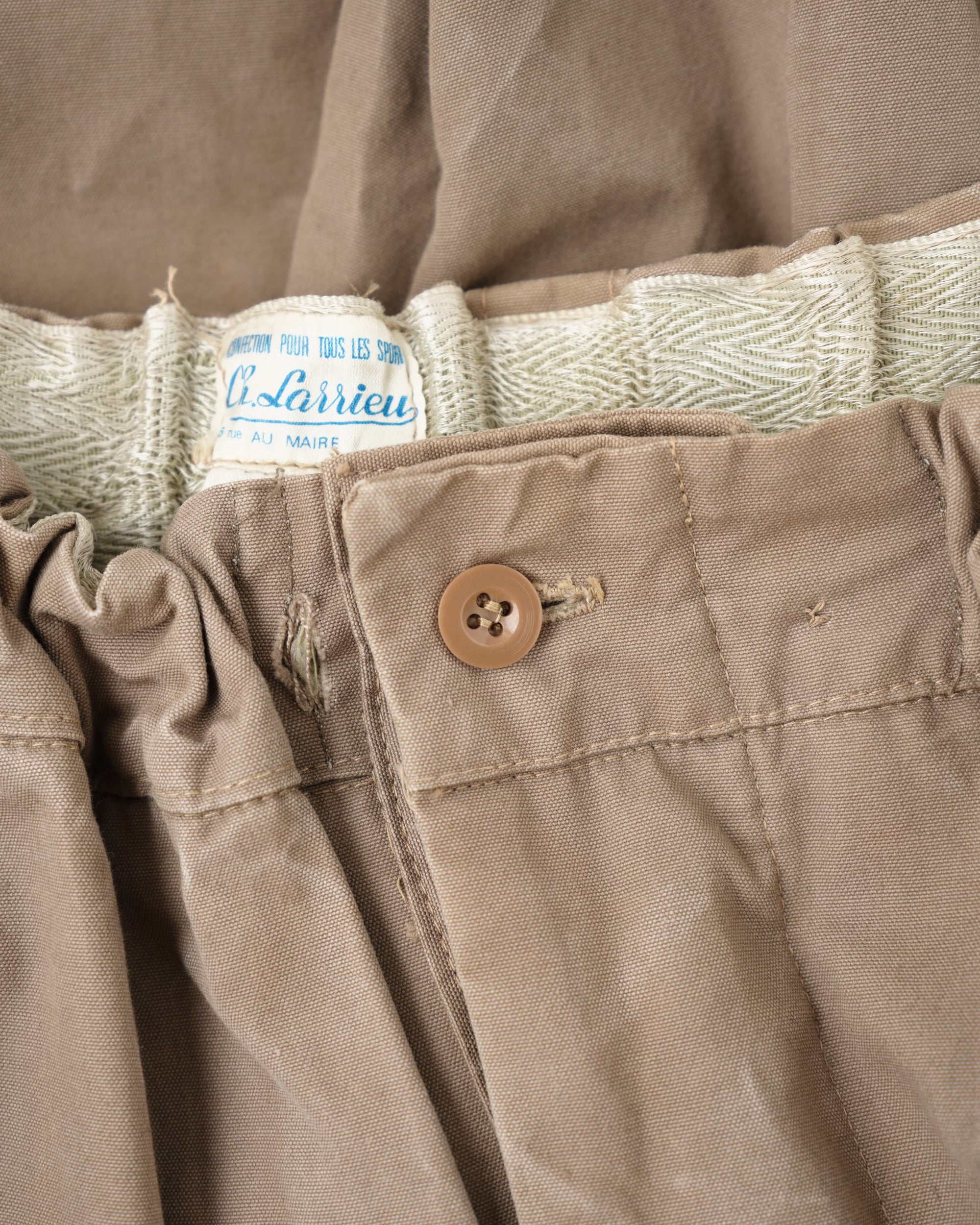 【~60's】French Vintage Cotton Canvas Ski Pants Size.95C