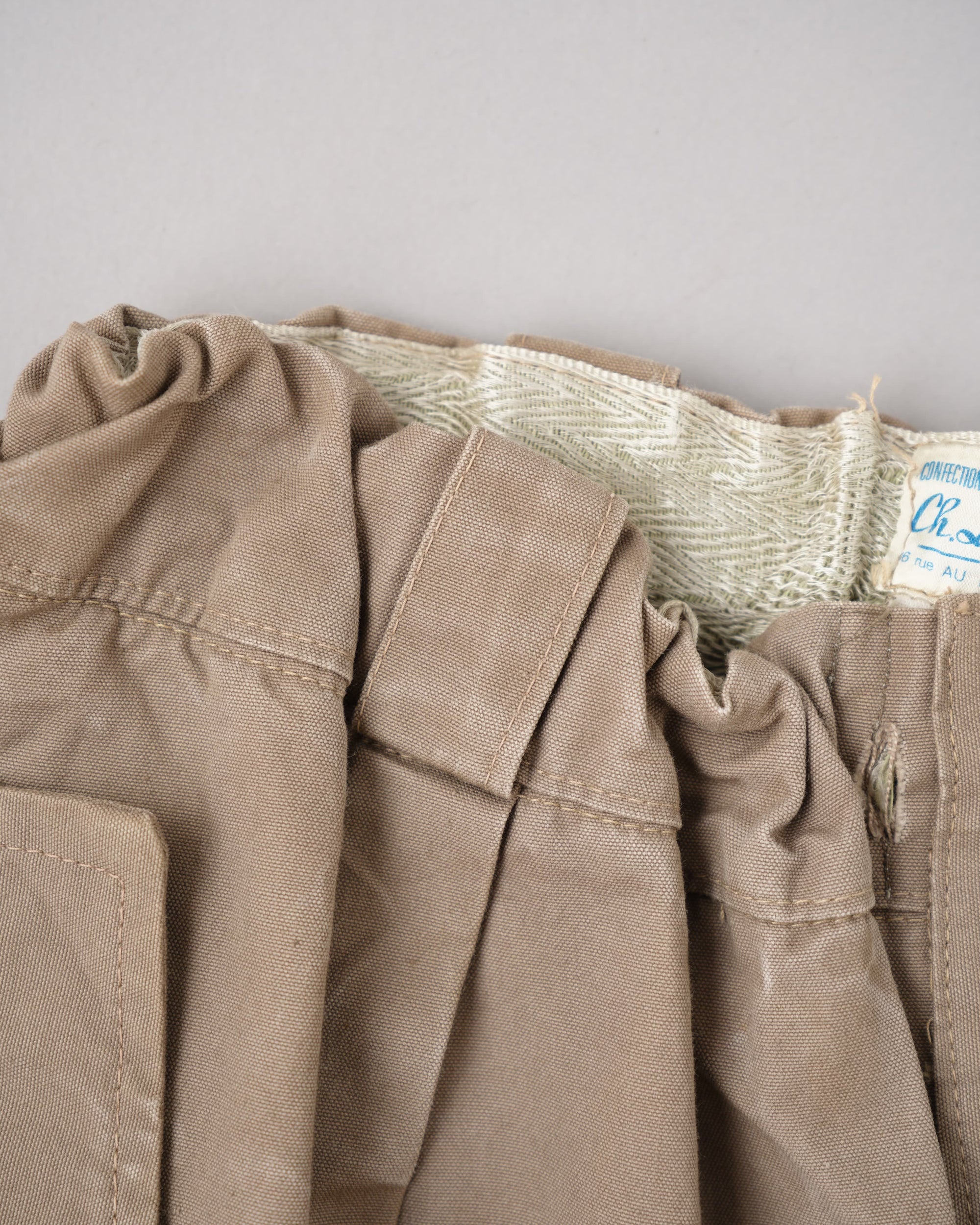 【~60's】French Vintage Cotton Canvas Ski Pants Size.95C