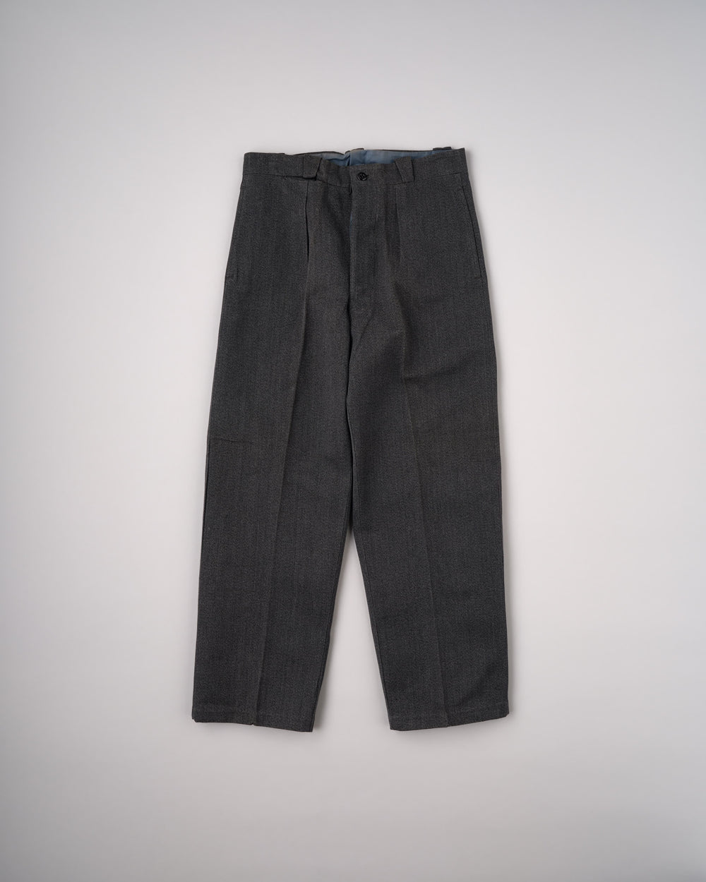 [~50's] French Vintage Black Chambray Work Pants "Dead Stock"