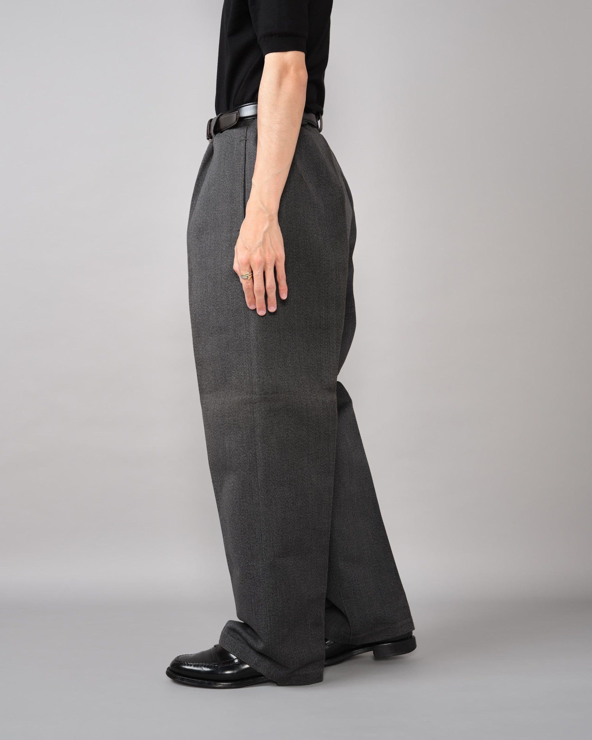[~50's] French Vintage Black Chambray Work Pants "Dead Stock"