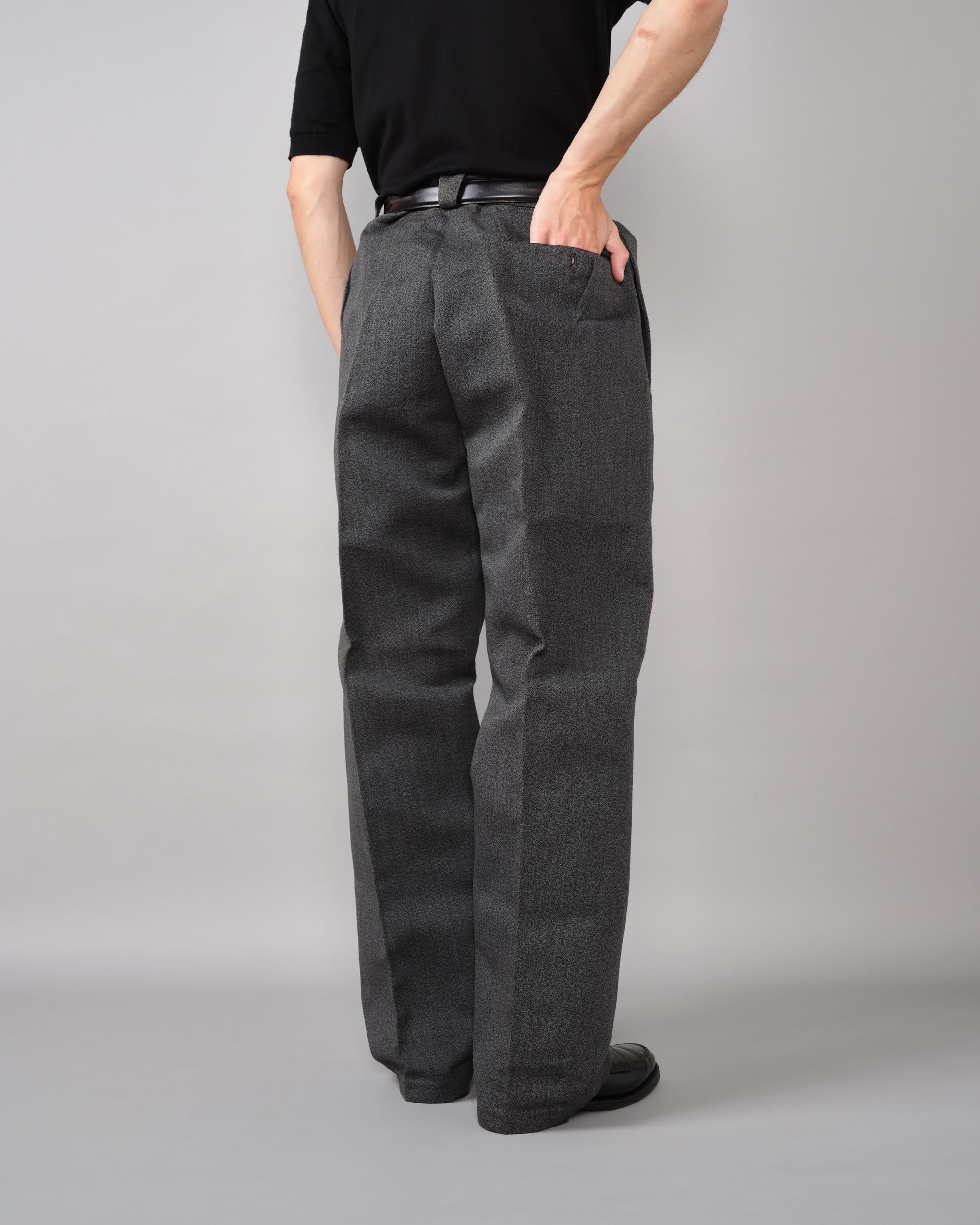 [~50's] French Vintage Black Chambray Work Pants "Dead Stock"