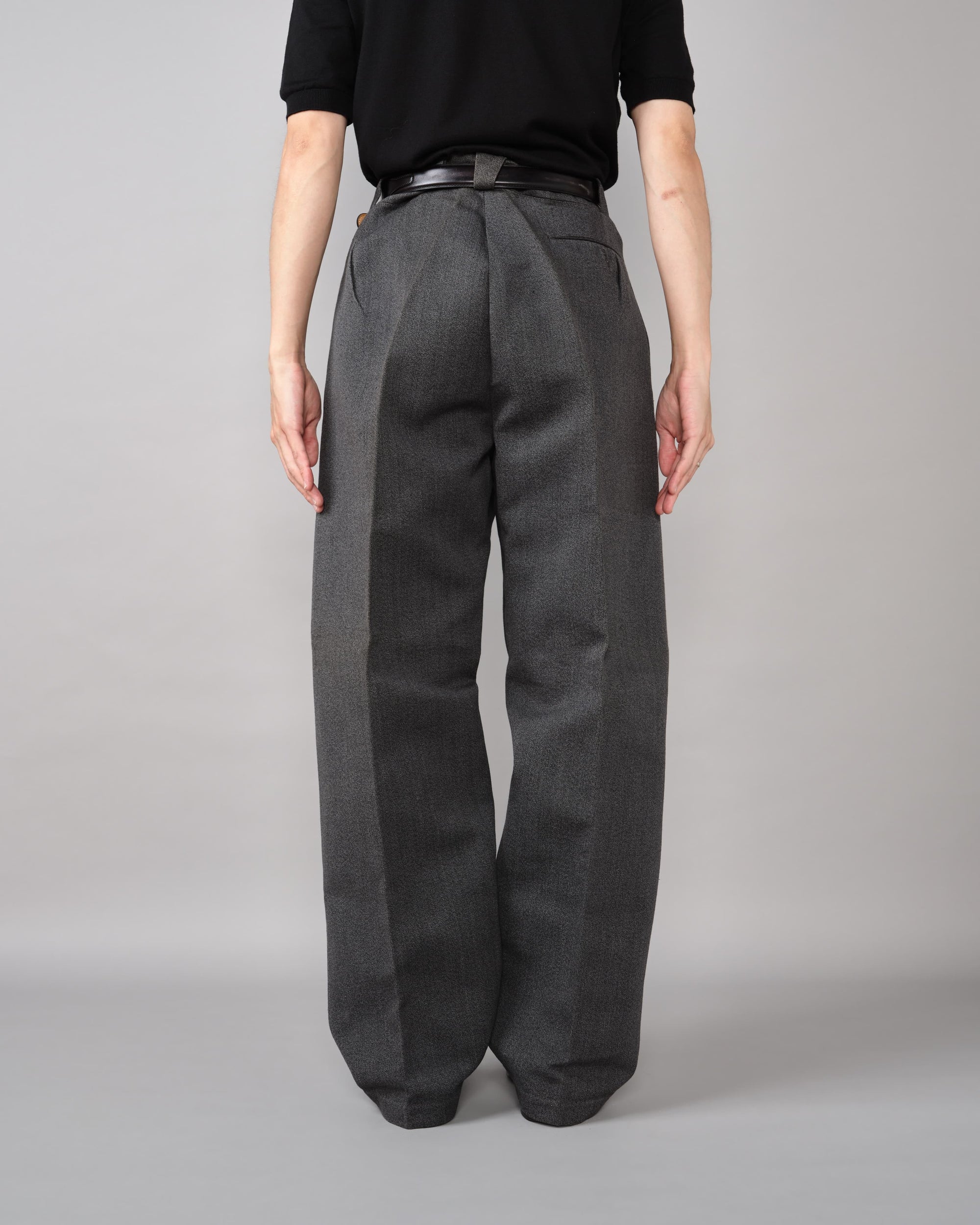 [~50's] French Vintage Black Chambray Work Pants "Dead Stock"
