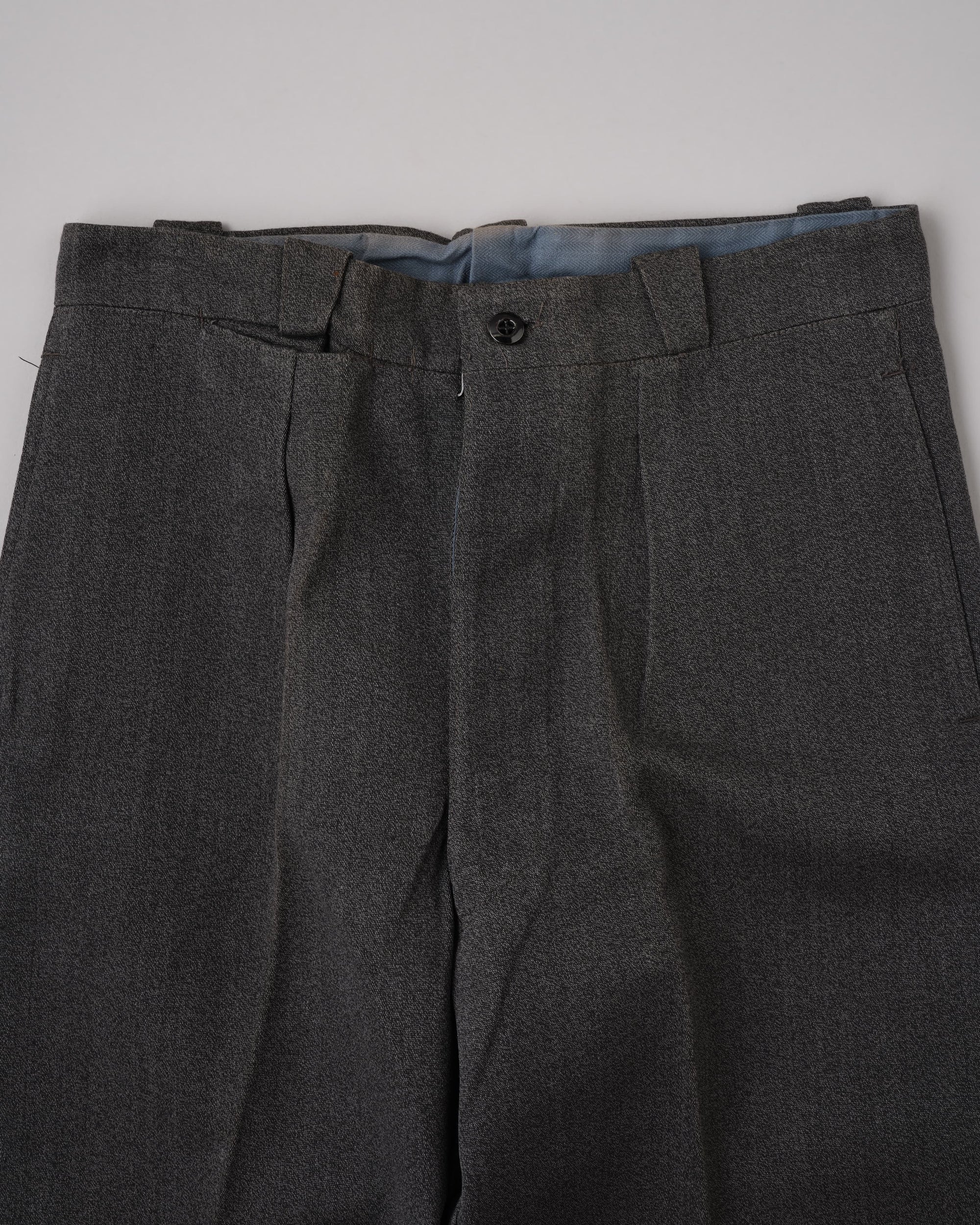 [~50's] French Vintage Black Chambray Work Pants "Dead Stock"