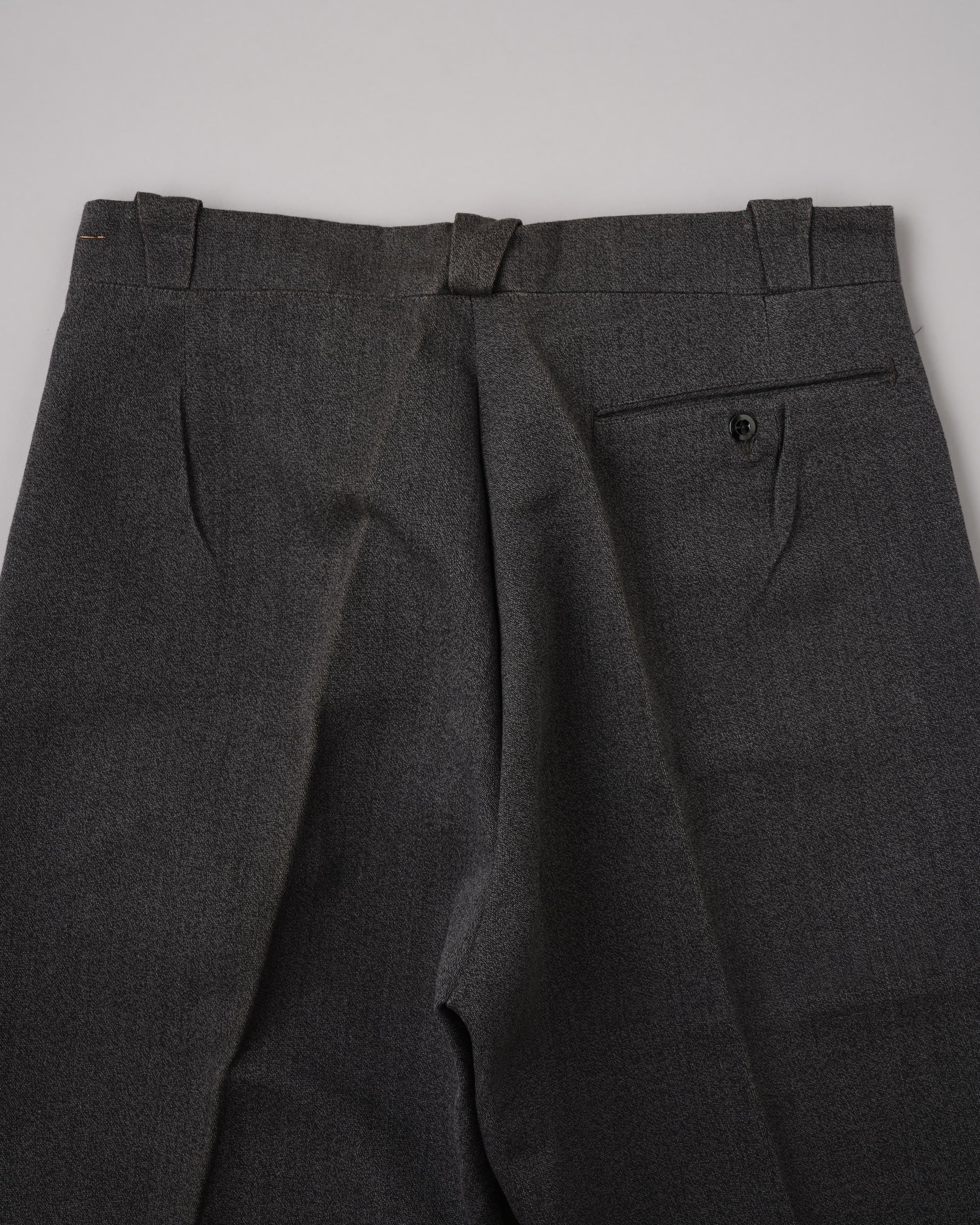 [~50's] French Vintage Black Chambray Work Pants "Dead Stock"