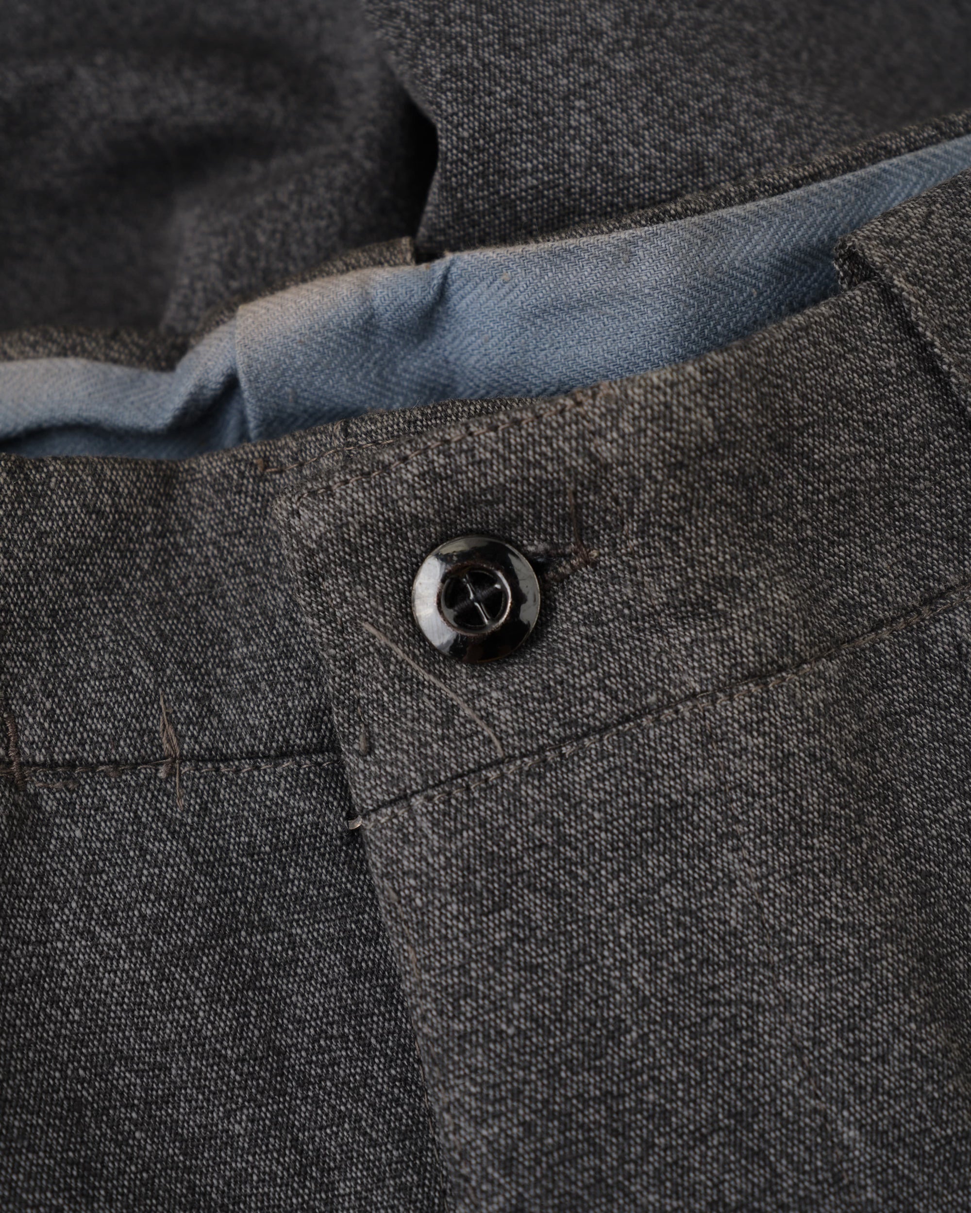 [~50's] French Vintage Black Chambray Work Pants "Dead Stock"