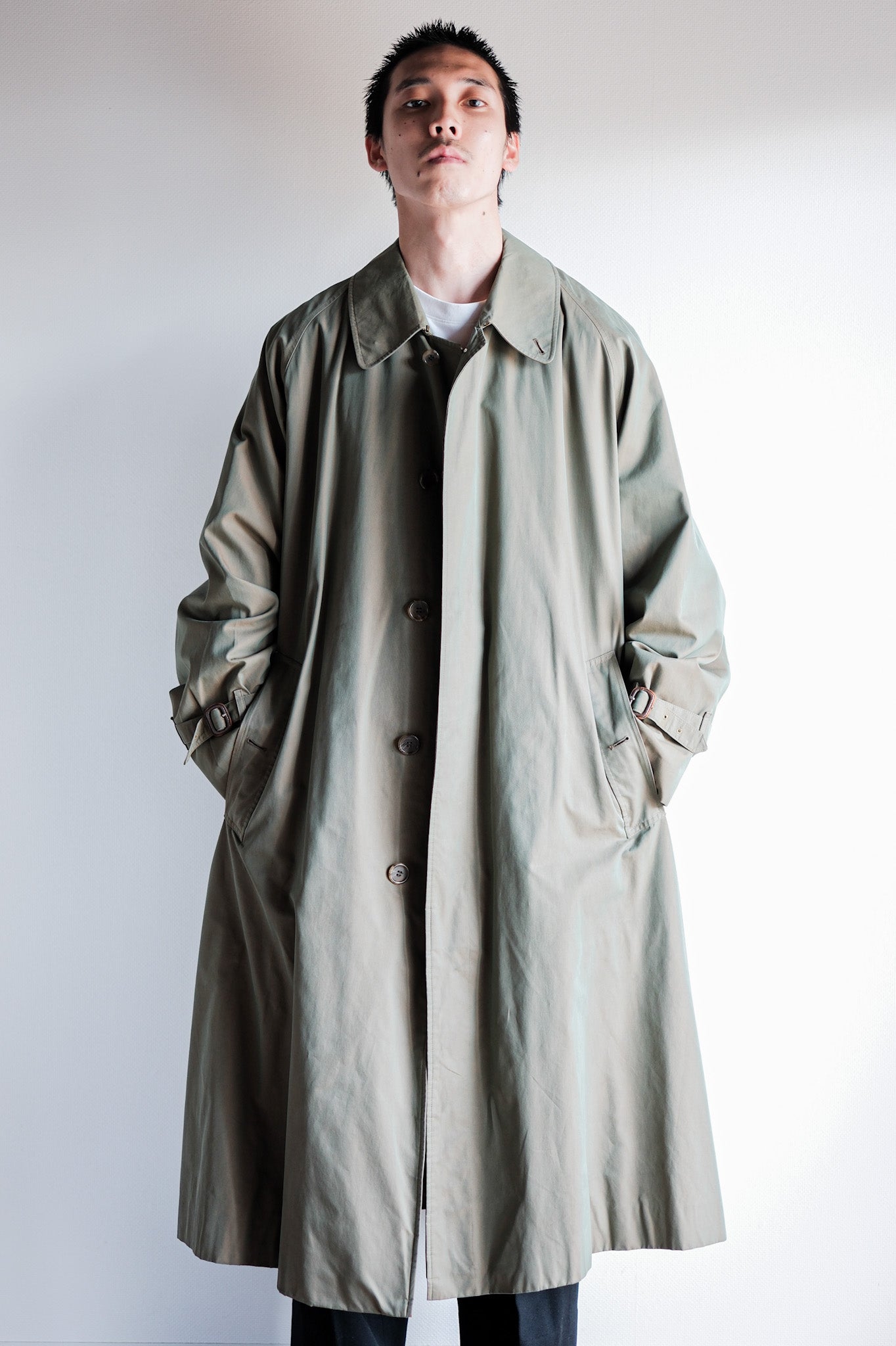 ［~70's］Vintage Burberrys Single Raglan Rider Coat C100 With Liner Size.52RL "TAMAMUSHI"