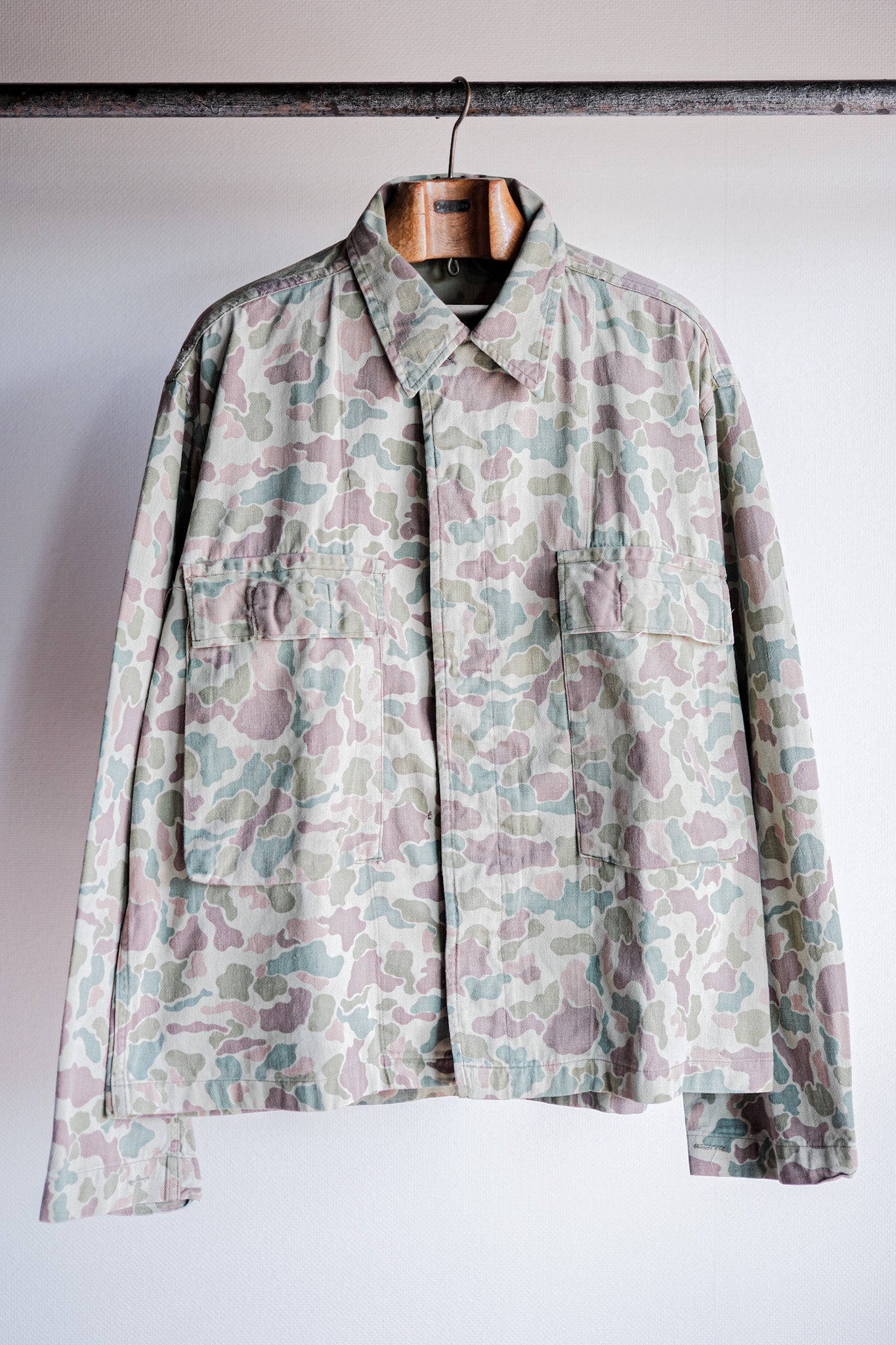 ［~50's］Dutch Army Frogskin Camouflage Field Jacket Size.52