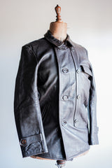 【~80's】French Vintage Le Corbusier Leather Work Jacket "GVF"