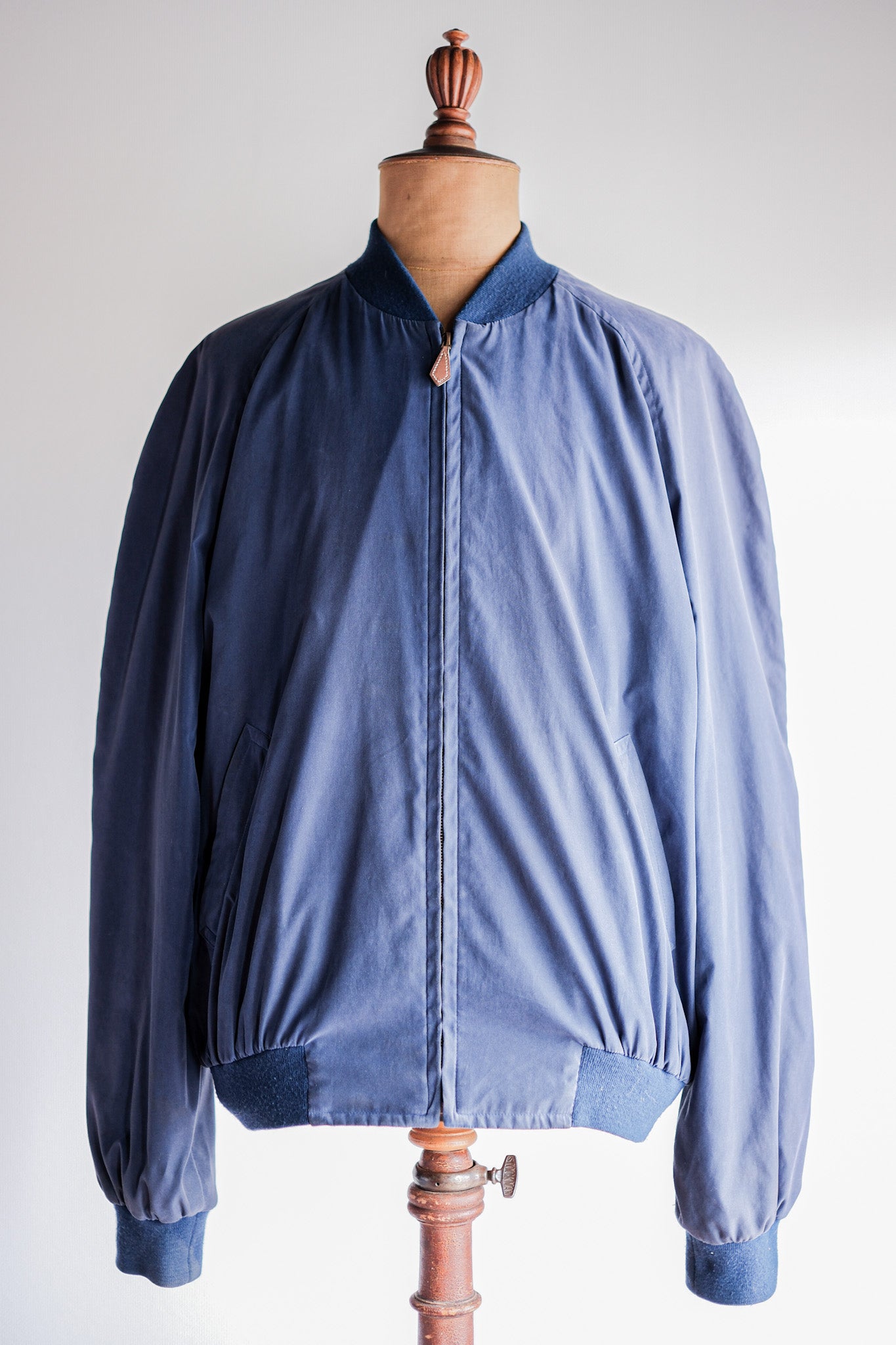 【~80's】Old Hermès Paris Zip Up Blouson Size.54
