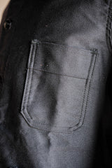 [~ 60's] แจ็คเก็ตตัวตุ่นสีดำวินเทจฝรั่งเศสขนาด 50 "Le Mont Stockel" "Dead Stock"