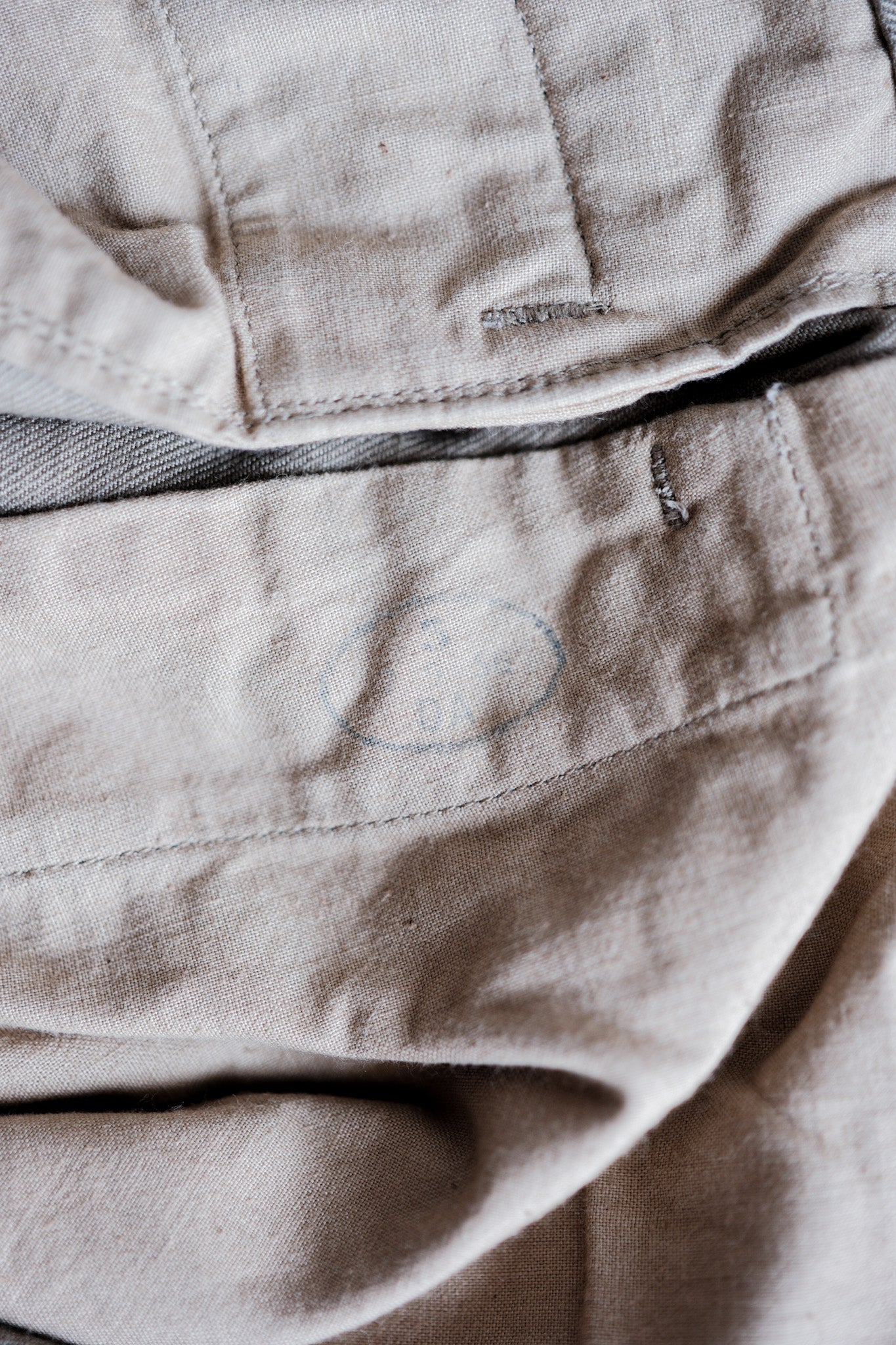 60's】French Army M52 Chino Trousers Size.22 