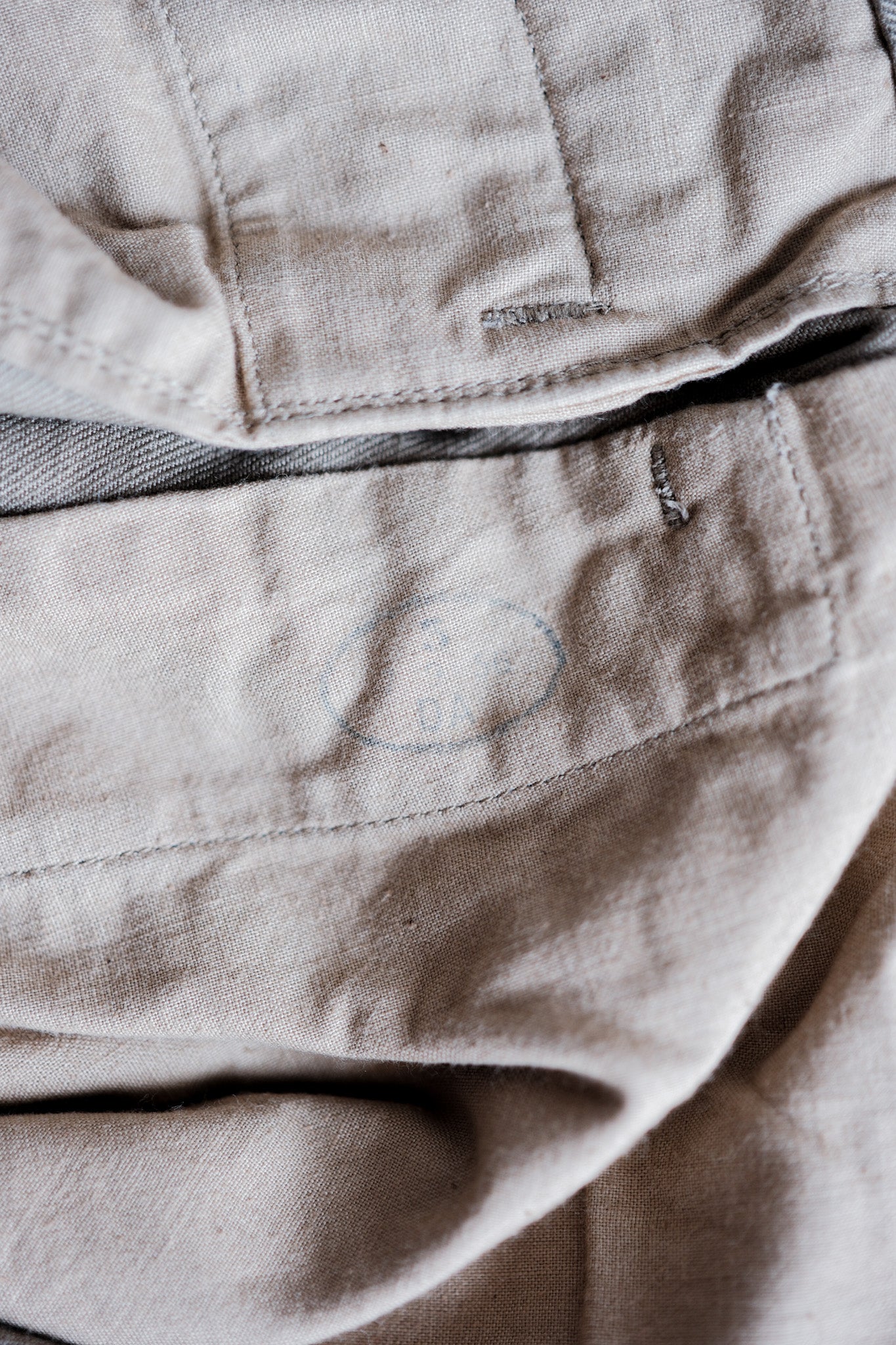 ［~60's］French Army M52 Chino Trousers Size.22 "Dead Stock"