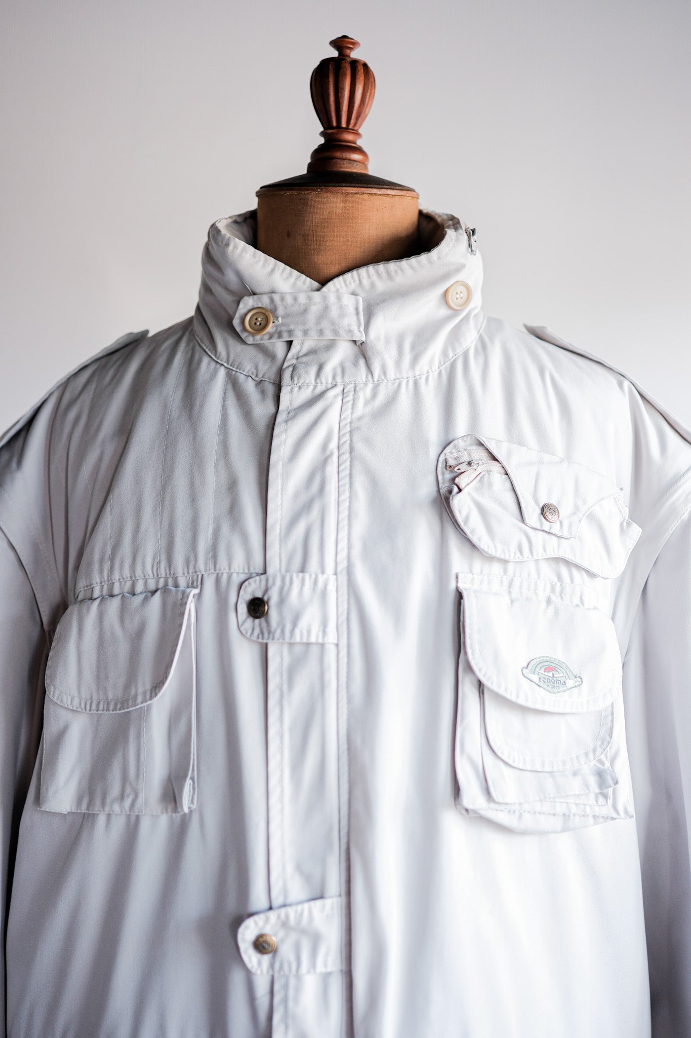 ［~90's］Old Renoma Paris Detachable Sleeve Multi Pocket Jacket With Liner