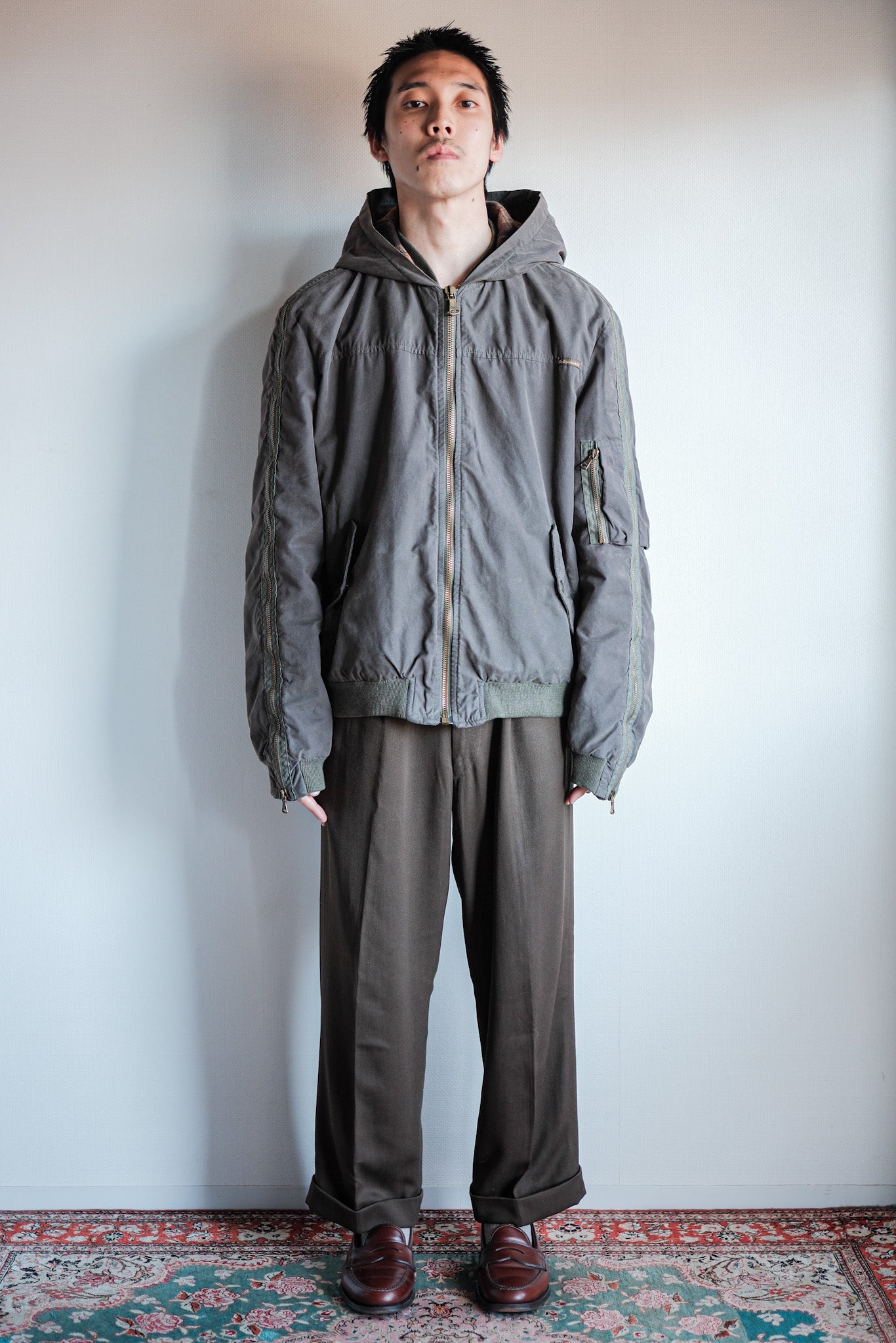 ［~00's］Old DOLCE & GABBANA Zip Up Hooded Jacket Size.L