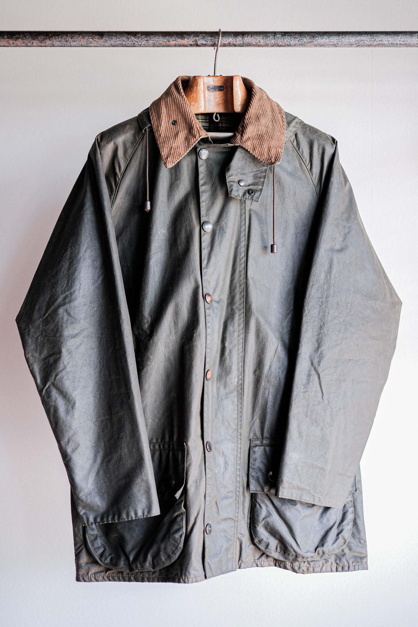［~80's］Vintage Barbour "BEAUFORT" With Hood 2 Crest Size.38