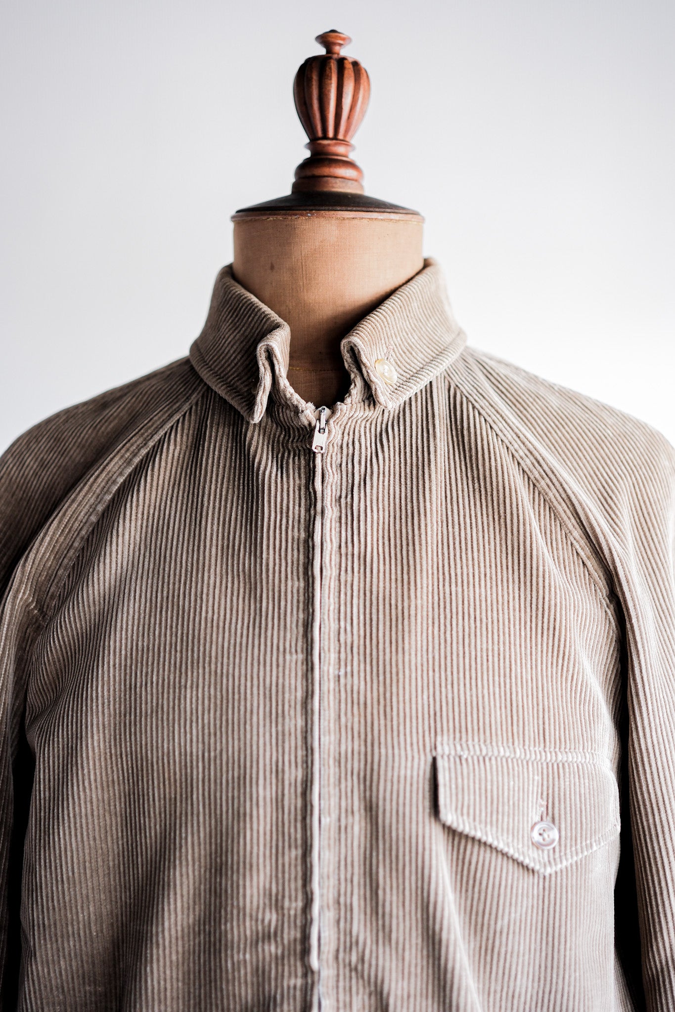 ［~80's］Vintage Aquascutum Raglan Sleeve Brown Corduroy Blouson