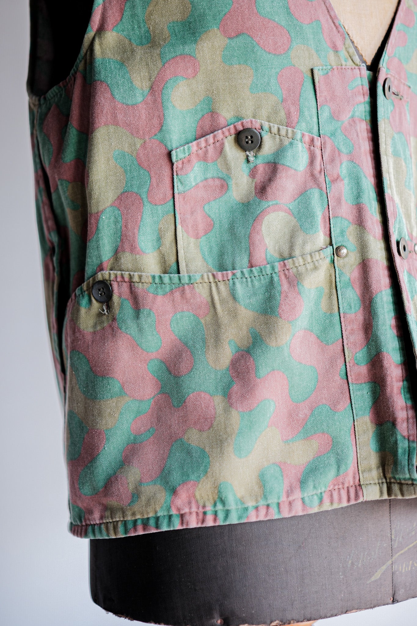 【~60's】Italian Vintage San Marco Camouflage Hunting Vest