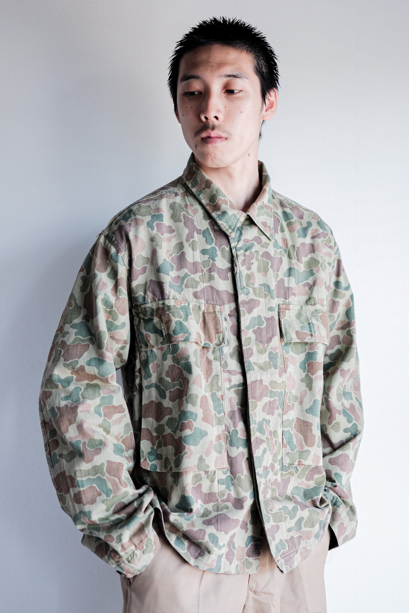 ［~50's］Dutch Army Frogskin Camouflage Field Jacket Size.46