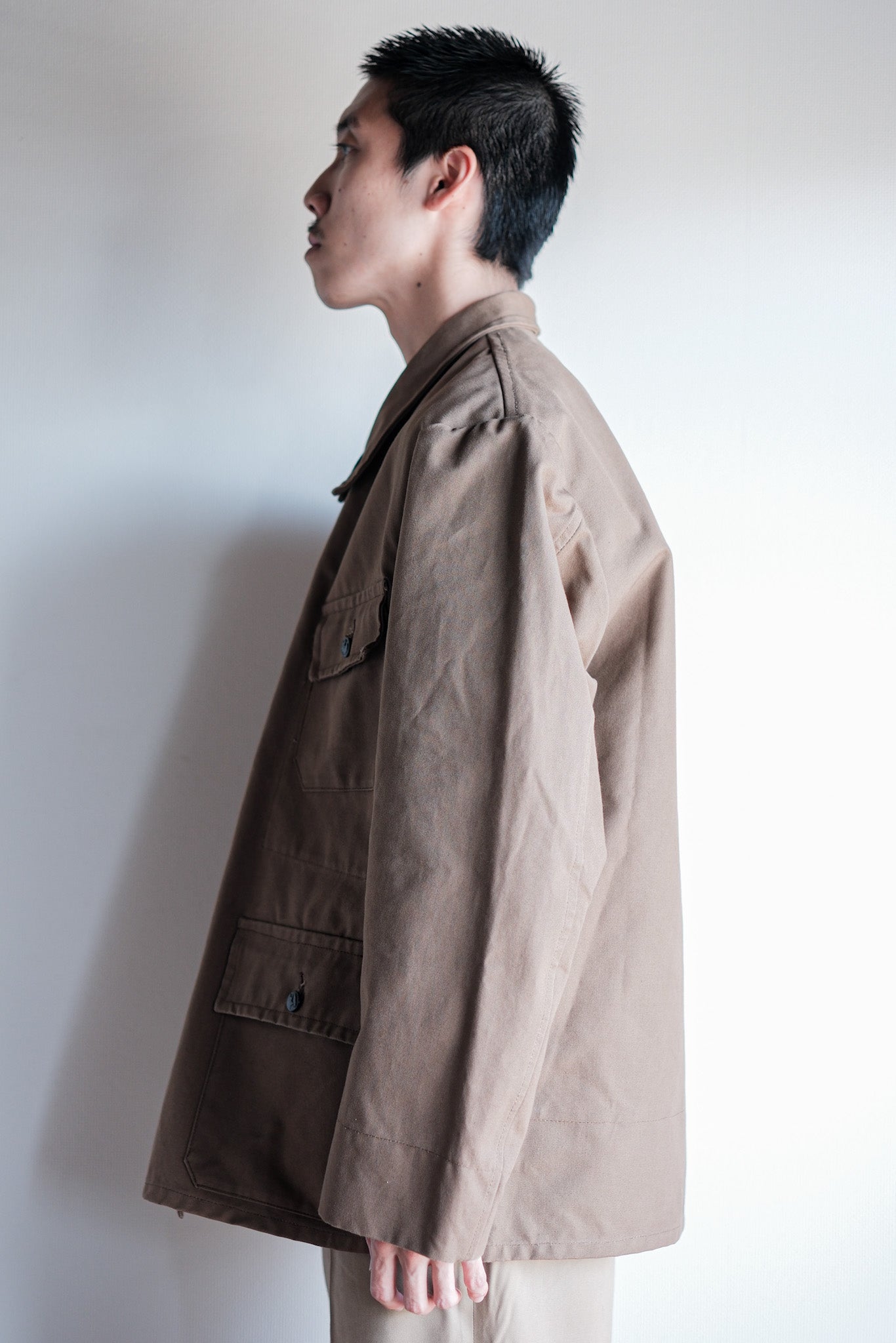 ［~50's］French Vintage Cotton Linen Canvas Hunting Jacket "Dead Stock"