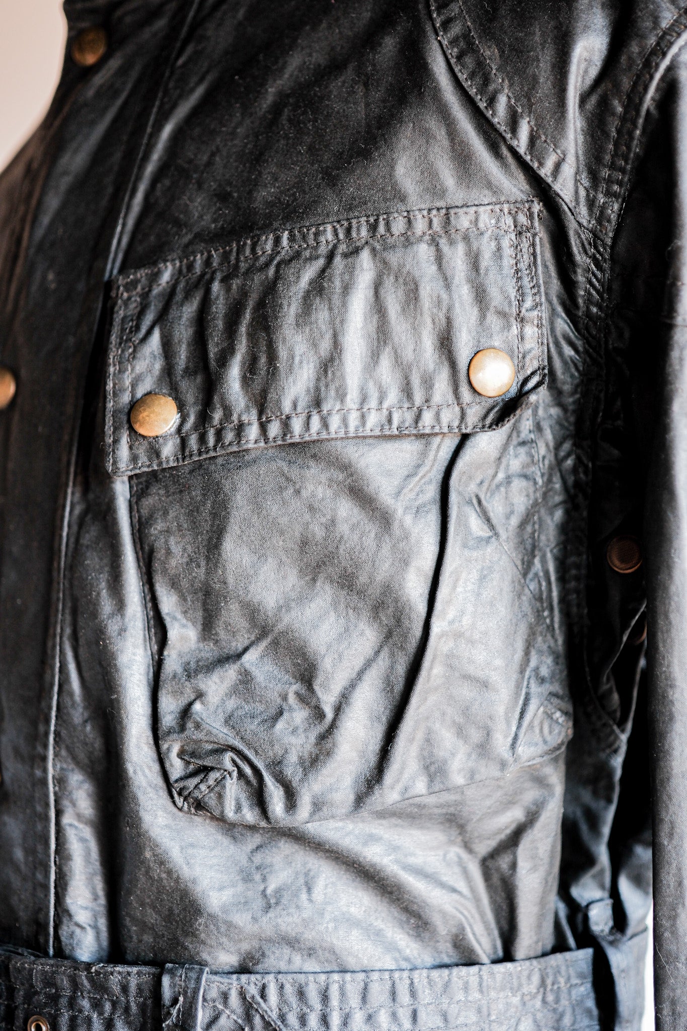 [~ 60's] Taille de la veste ciré de Belstaff vintage.38 "Master"