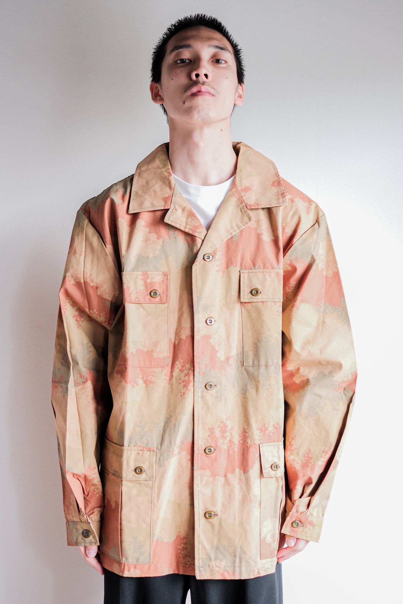 ［~90's］Czechoslovakian Army Desert Pattern Camouflage Field Jacket Size.52 "Test Sample" "Dead Stock"