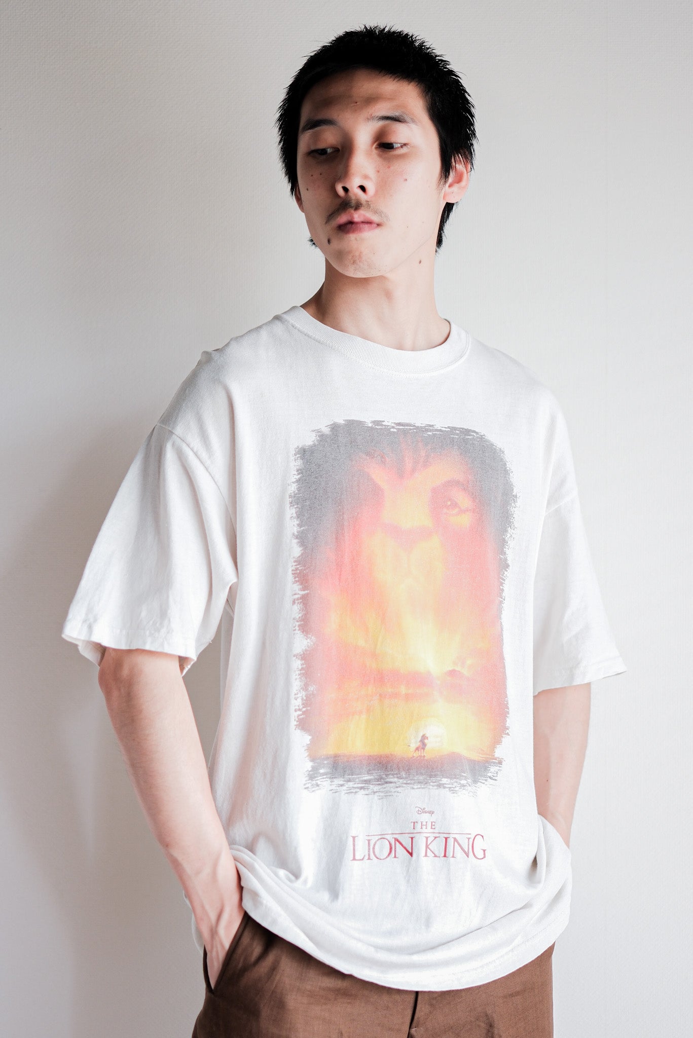 【~00's】Vintage Disney Print T-shirt Size.L "The Lion King"