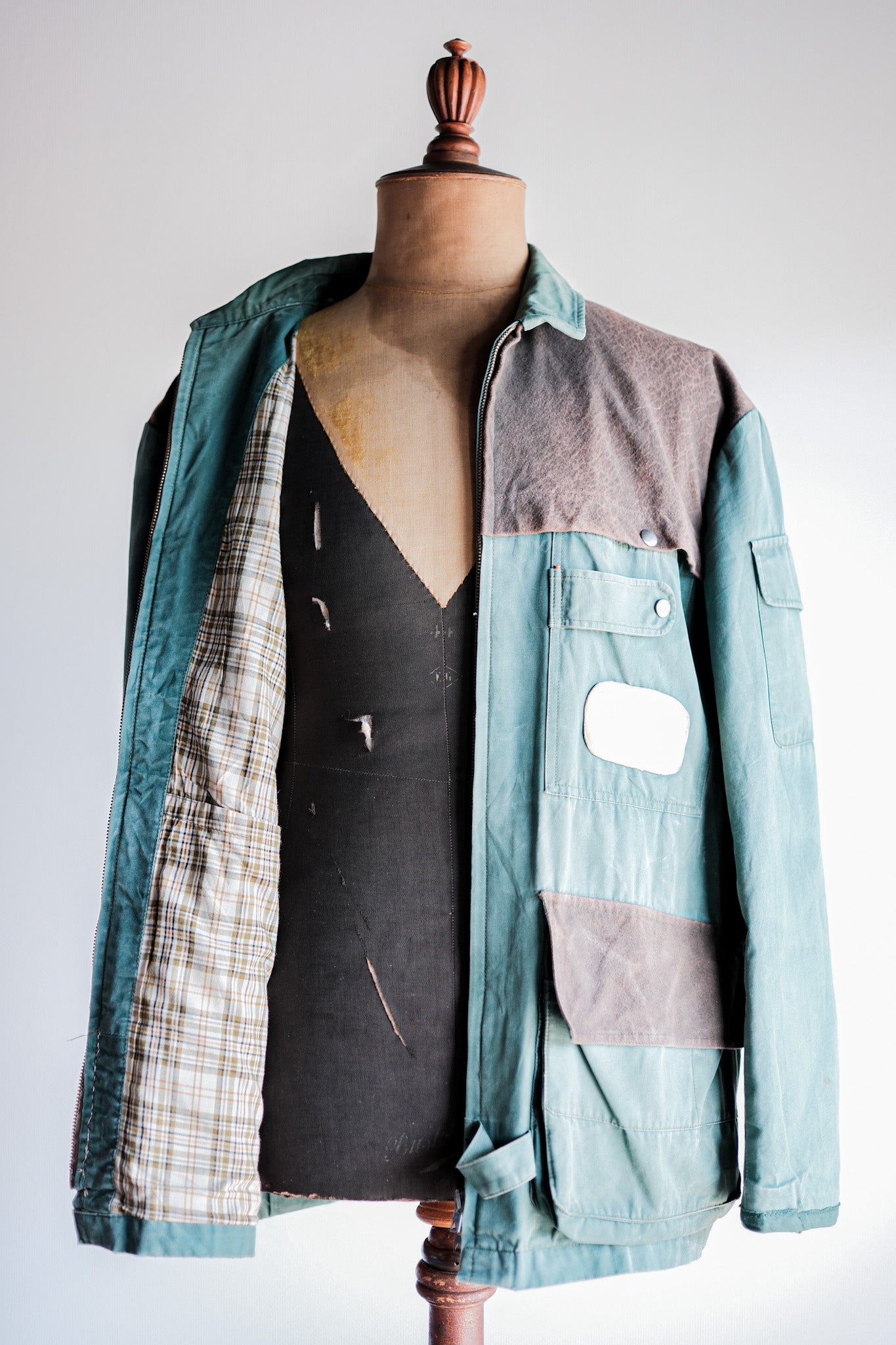 【~60's】French Vintage Hunting & Fishing Cotton Jacket Size.52 "L'ESQUIMAU"
