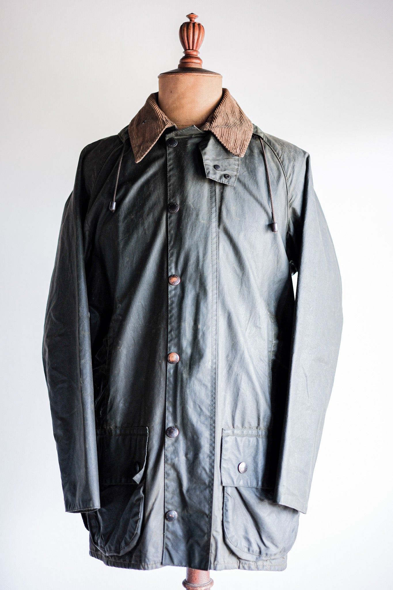 ［~80's］Vintage Barbour "BEAUFORT" With Hood 2 Crest Size.38