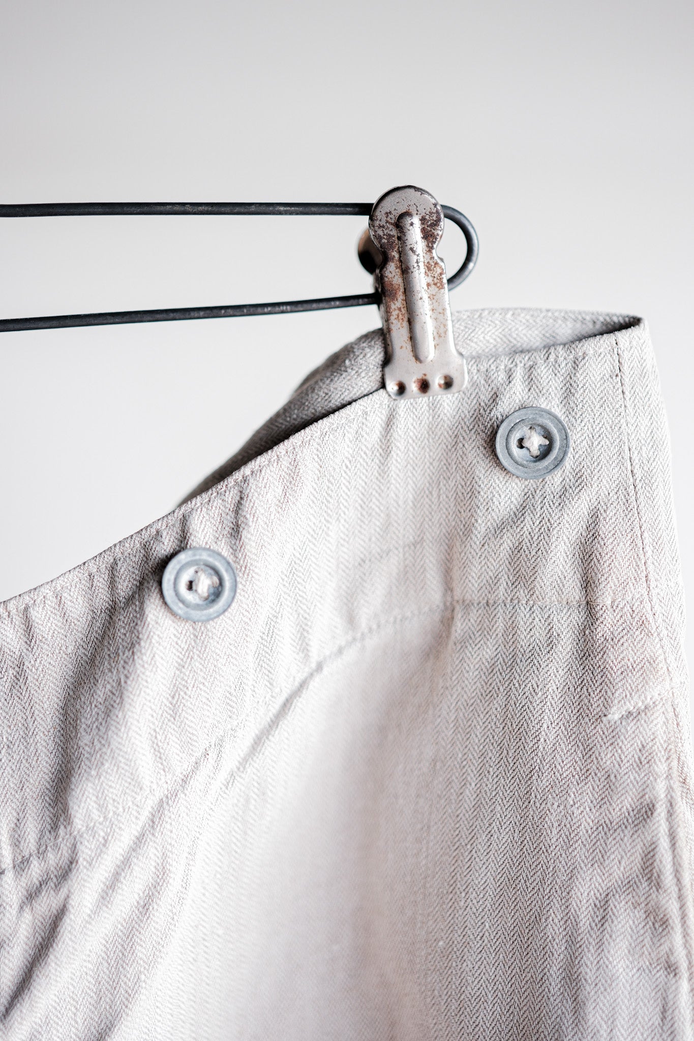 ［~40's］WW2 German Army Drillich HBT Linen Trousers