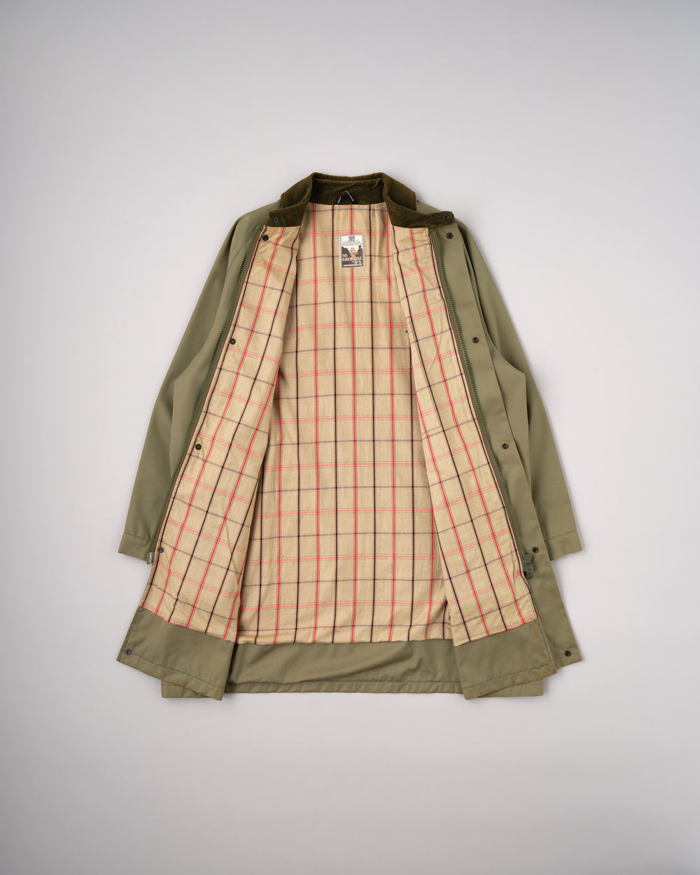 【~70’s】Vintage Grenfell One-Piece Sleeve Outdoor Coat Size.42 "Mountain Tag"