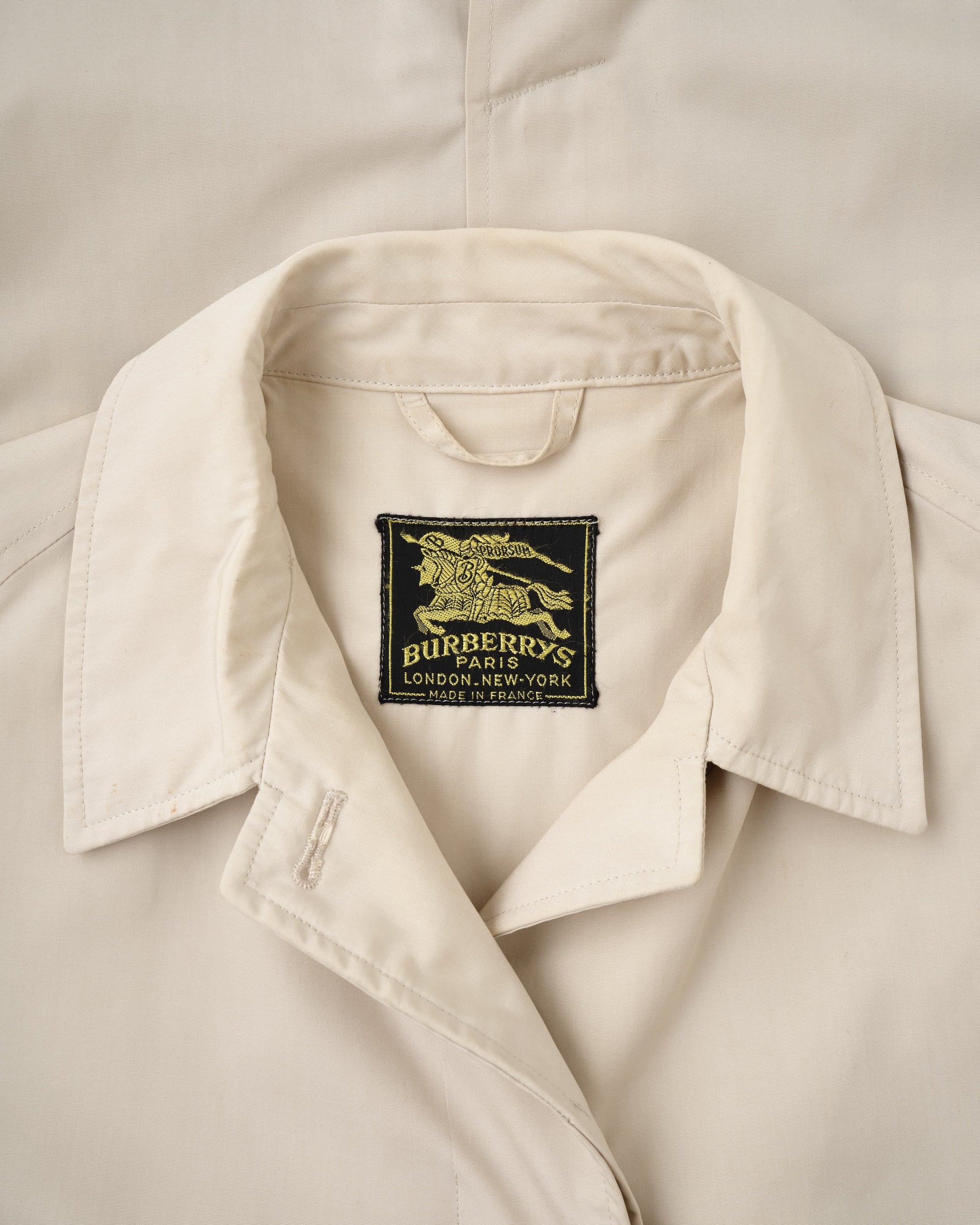 [~50's] Vintage Burberrys Paris One-Piece Sleeve Balmacaan Coat for Ladies "Made in France"