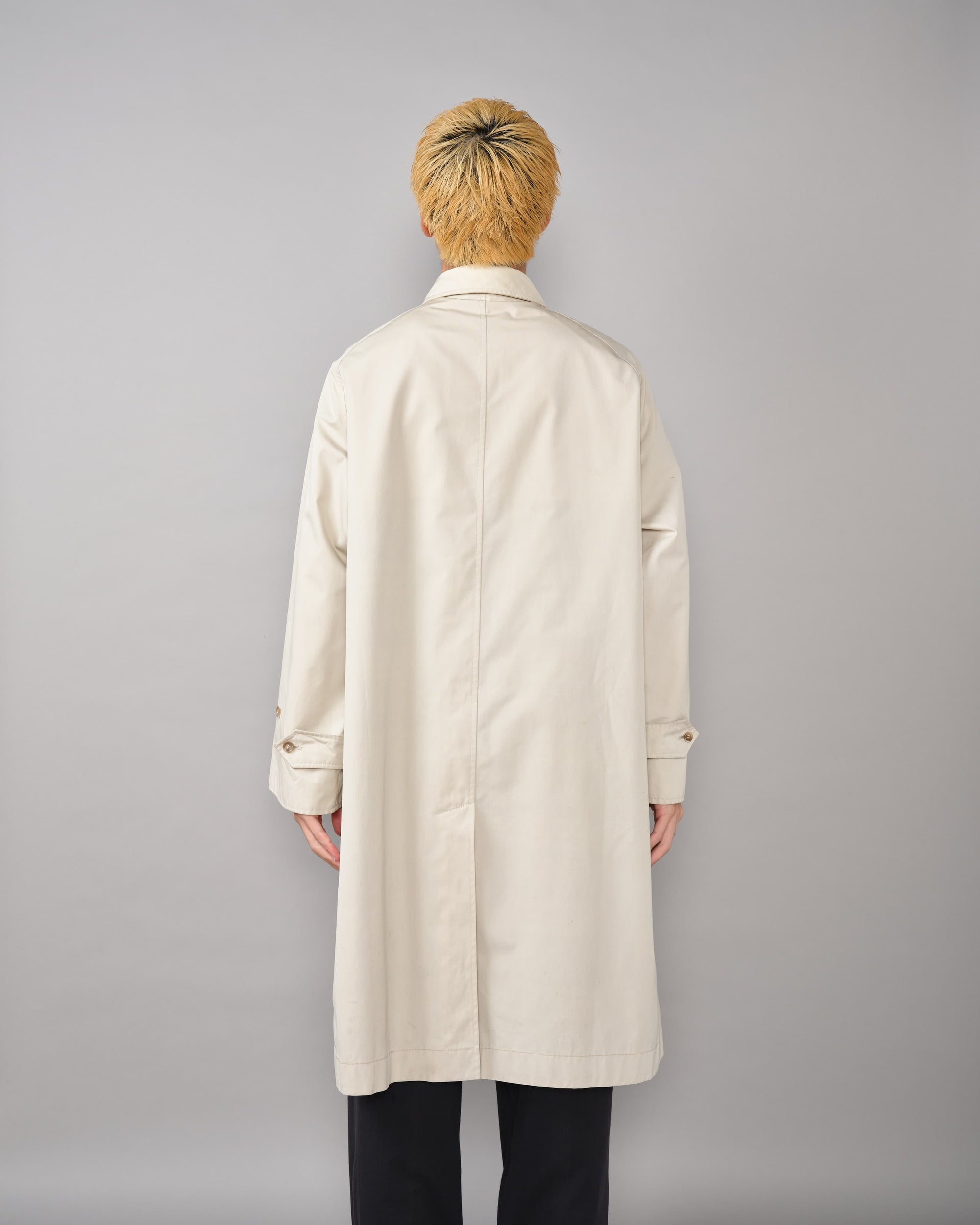 [~50's] Vintage Burberrys Paris One-Piece Sleeve Balmacaan Coat for Ladies "Made in France"