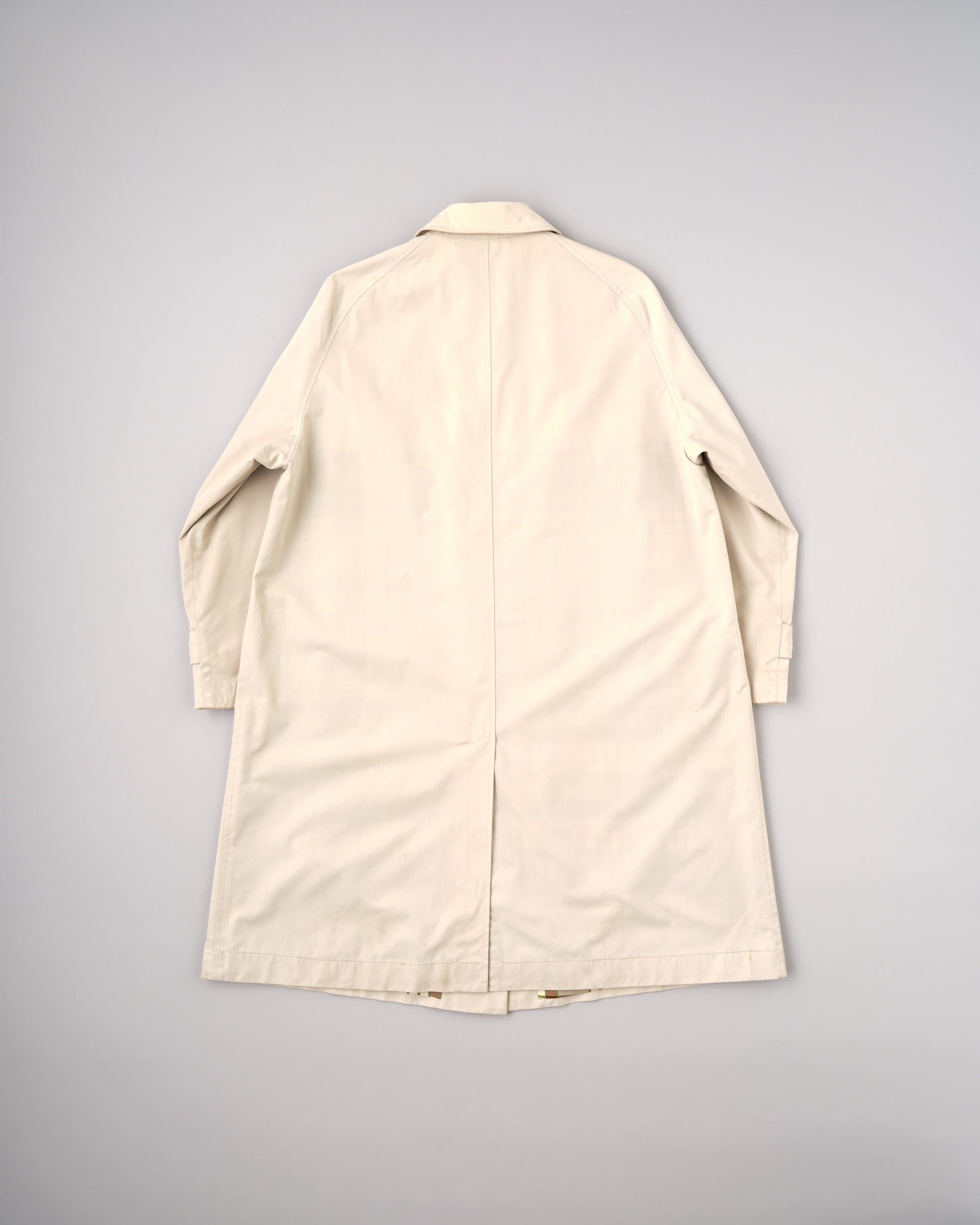 [~50's] Vintage Burberrys Paris One-Piece Sleeve Balmacaan Coat for Ladies "Made in France"