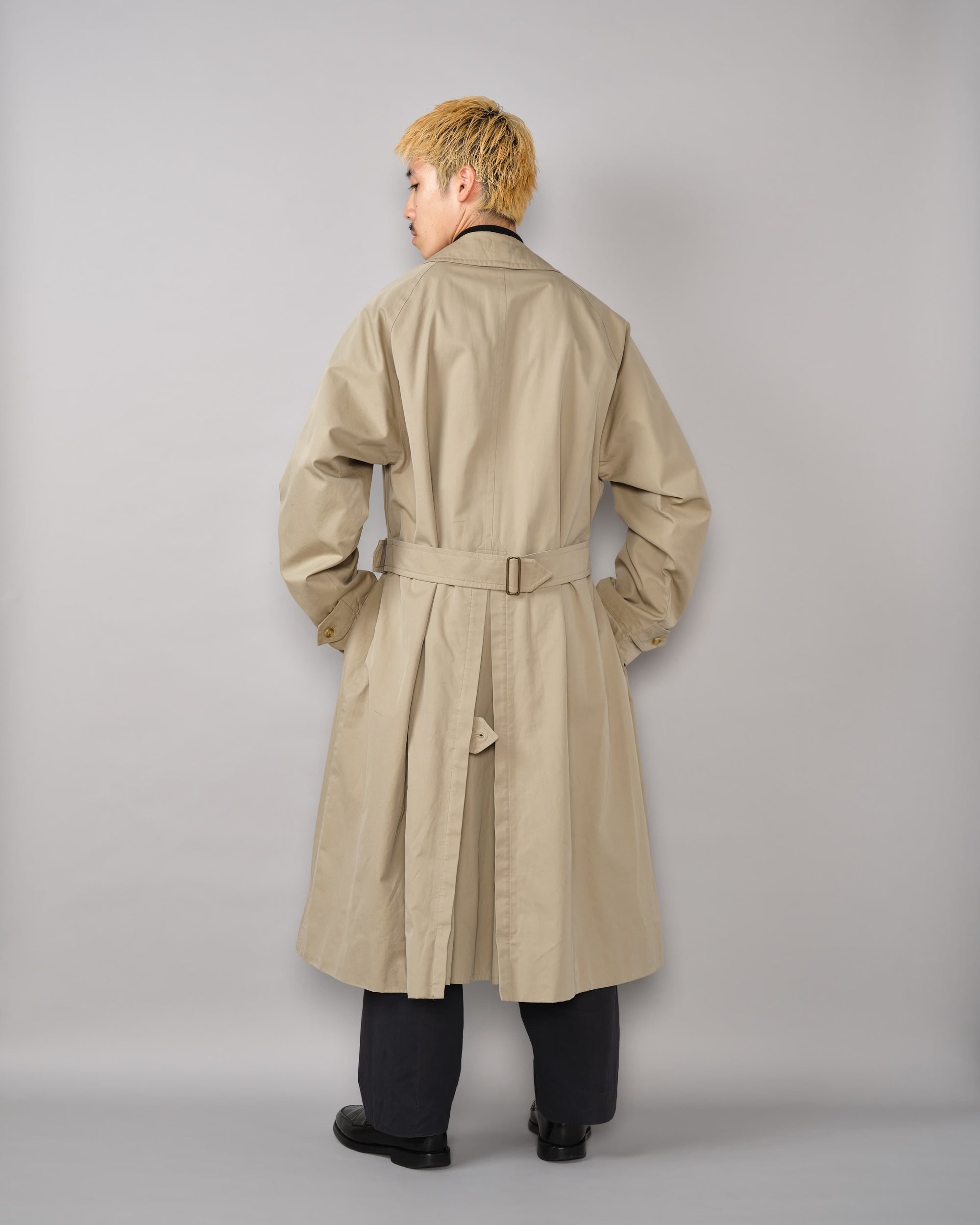 【~80's】Vintage Burberrys One-Piece Sleeve Tielocken Coat C100 Size.46REG
