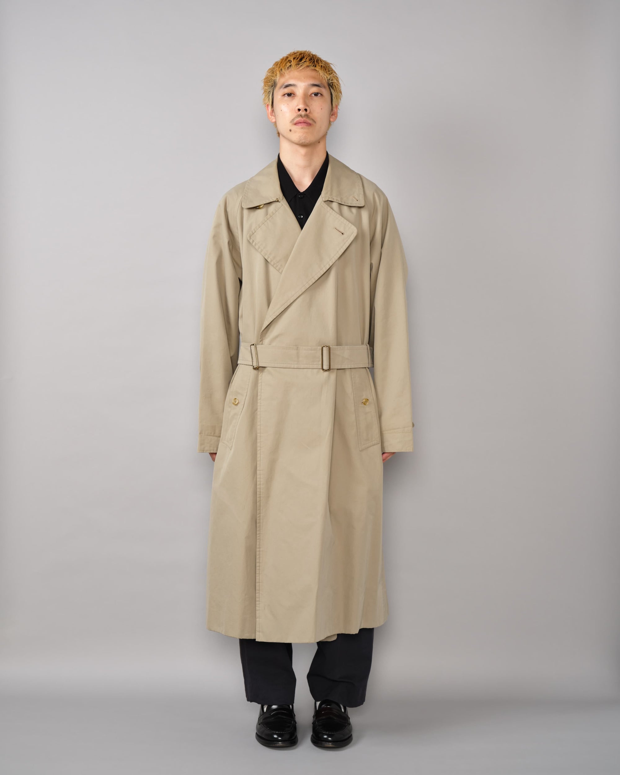 【~80's】Vintage Burberrys One-Piece Sleeve Tielocken Coat C100 Size.46REG