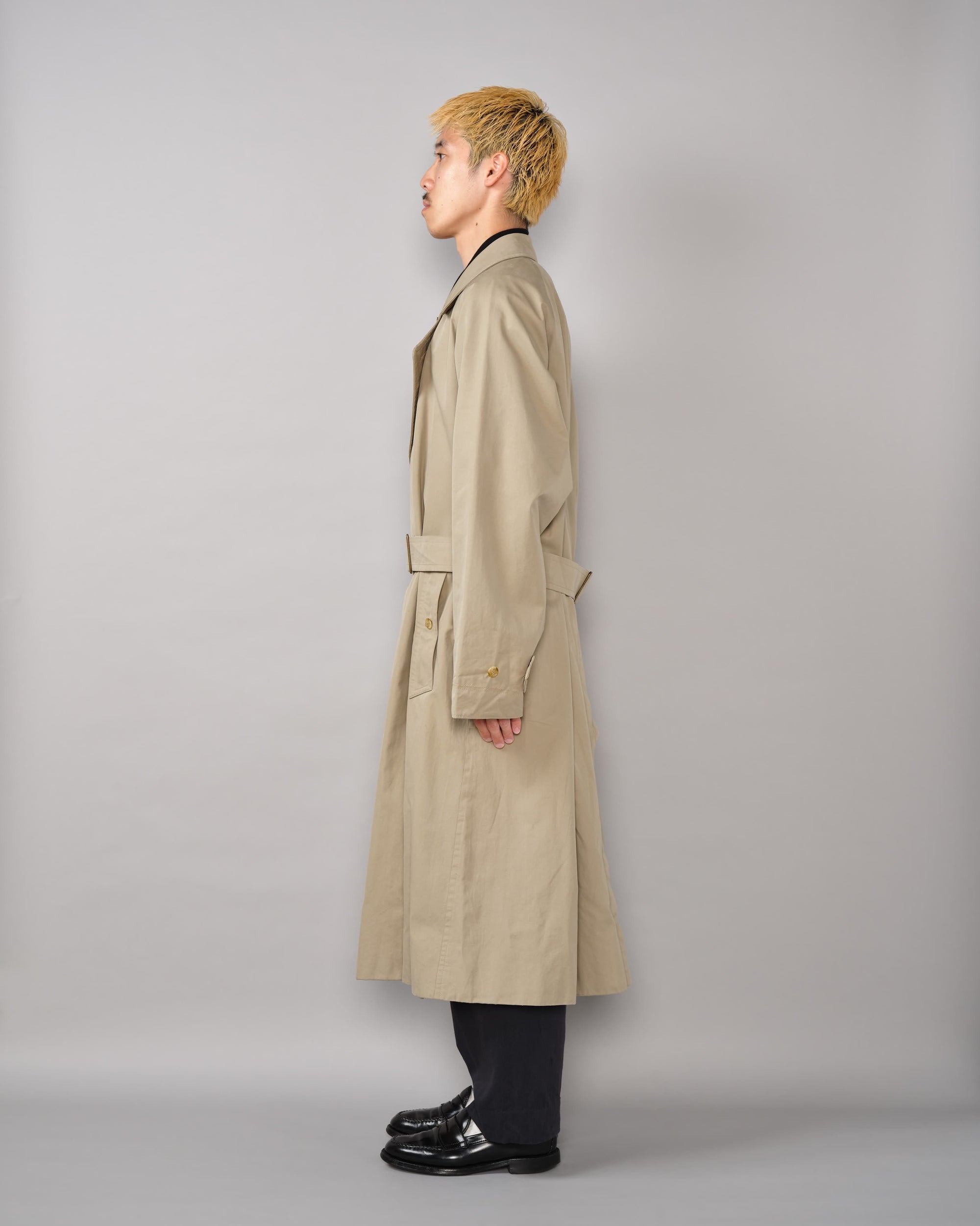 【~80's】Vintage Burberrys One-Piece Sleeve Tielocken Coat C100 Size.46REG