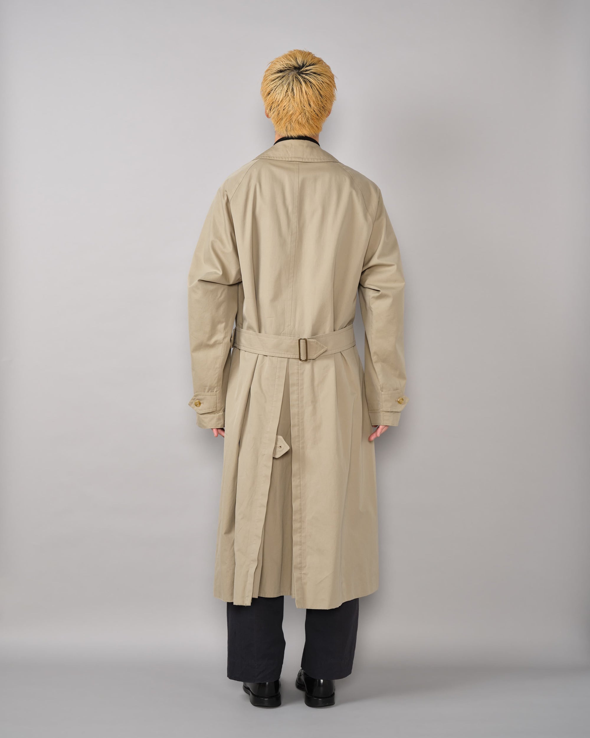 【~80's】Vintage Burberrys One-Piece Sleeve Tielocken Coat C100 Size.46REG
