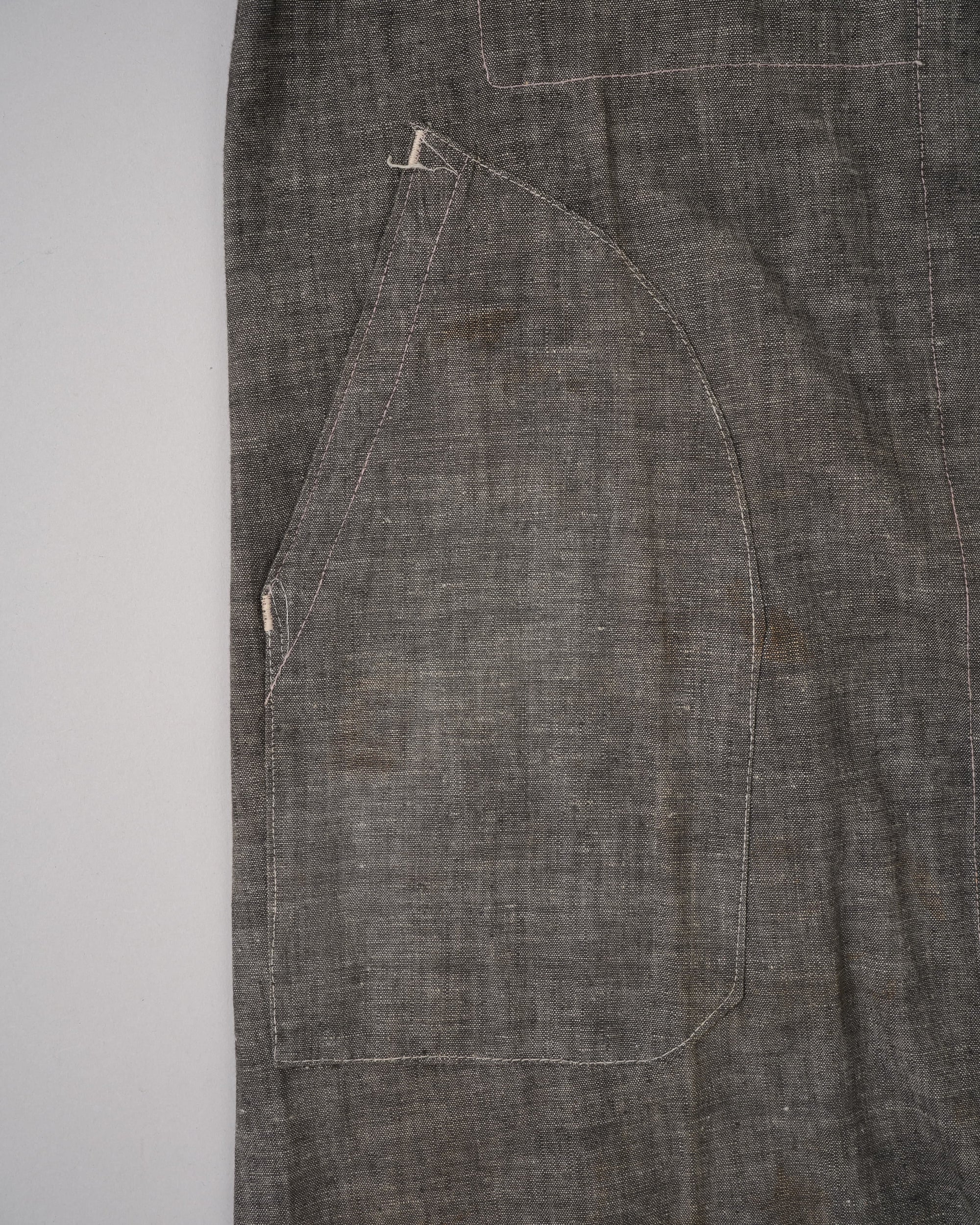 [~40’s] French Vintage Metis Black Chambray Work Coat