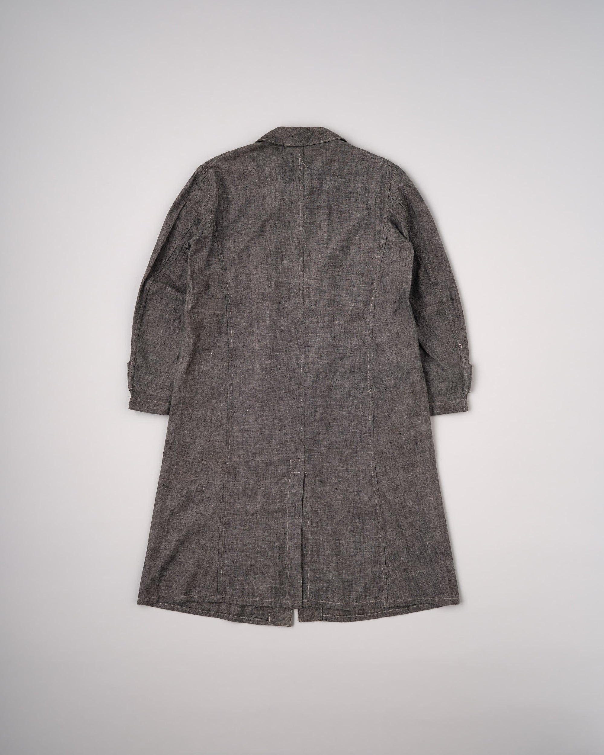 [~40’s] French Vintage Metis Black Chambray Work Coat