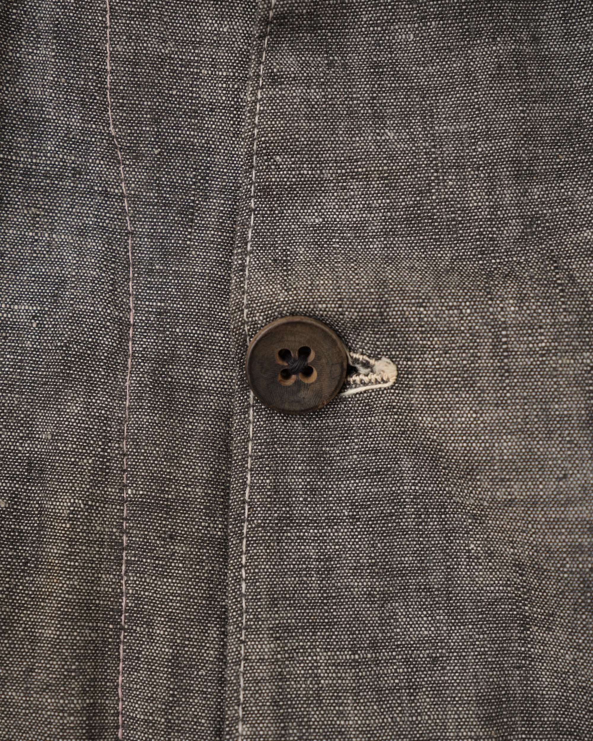 [~40’s] French Vintage Metis Black Chambray Work Coat