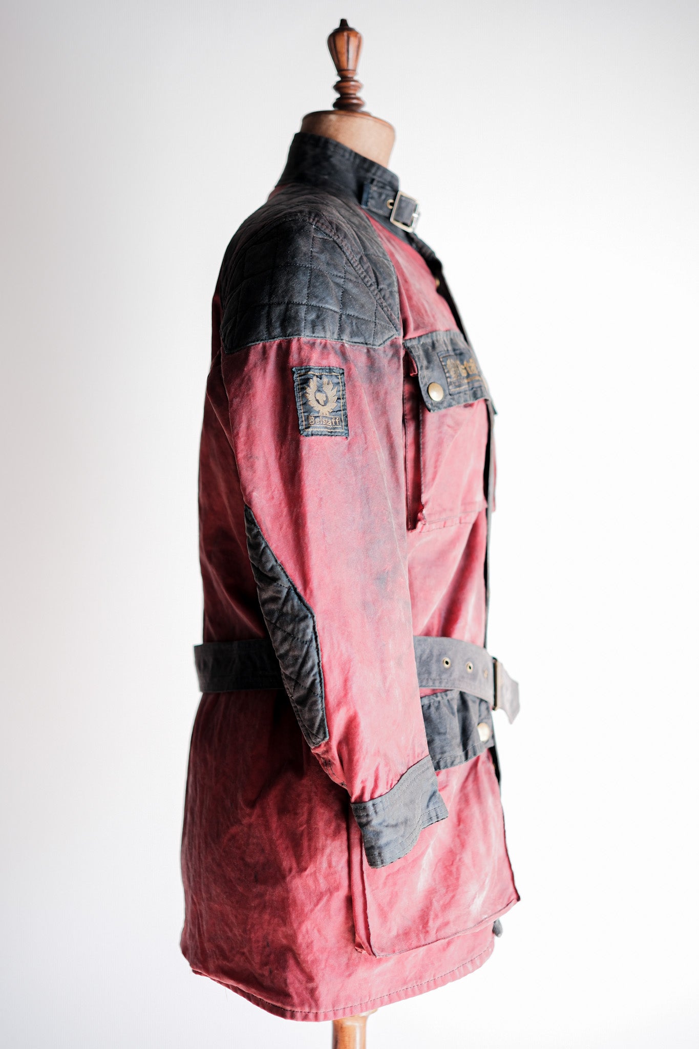 【~70's】Vintage Belstaff 2 Tone Red Waxed Jacket “TRIALMASTER" “Custom Order”
