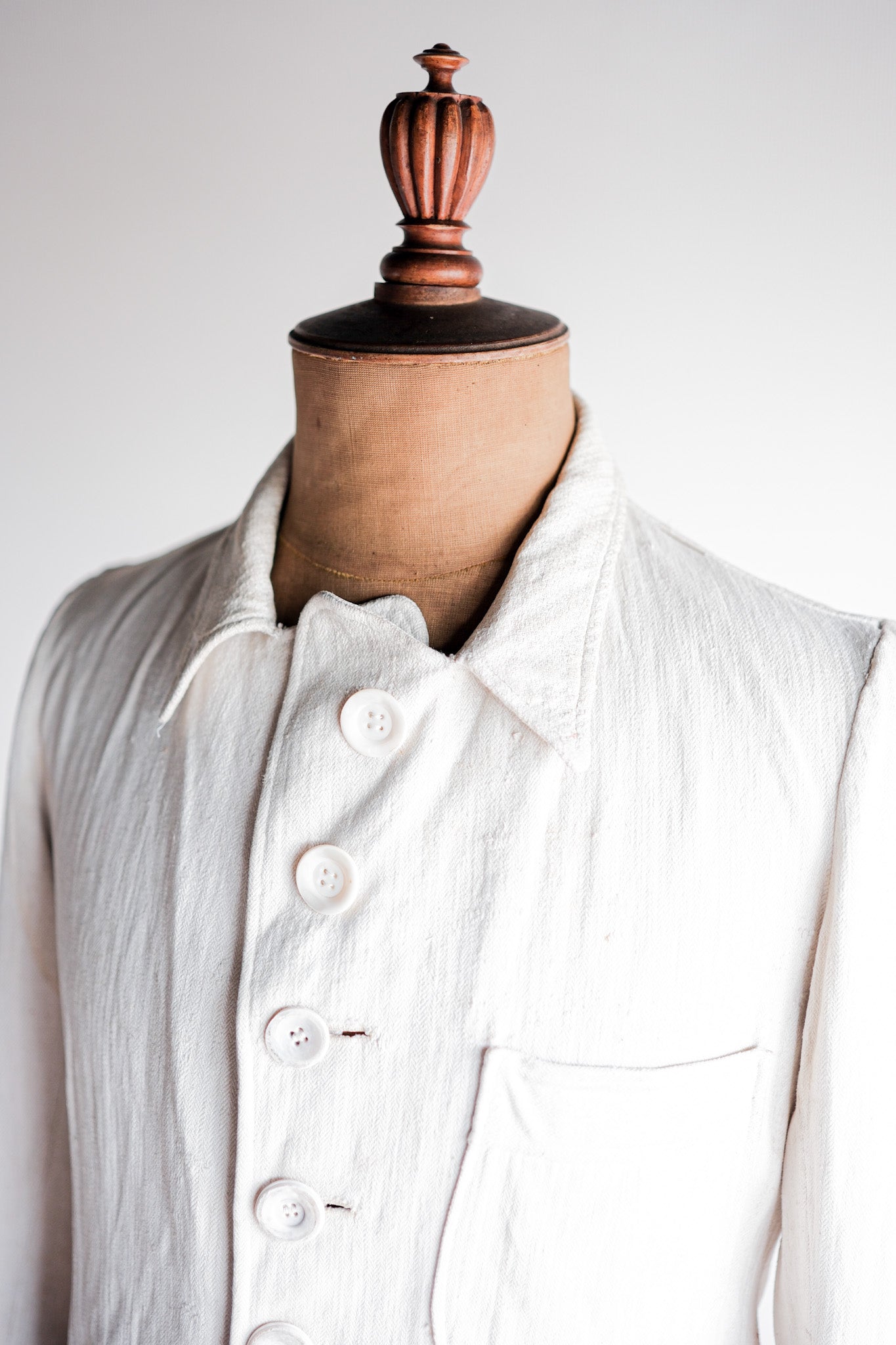 ［~30's］German Army Drillich HBT Linen Jacket "Unusual Pattern"