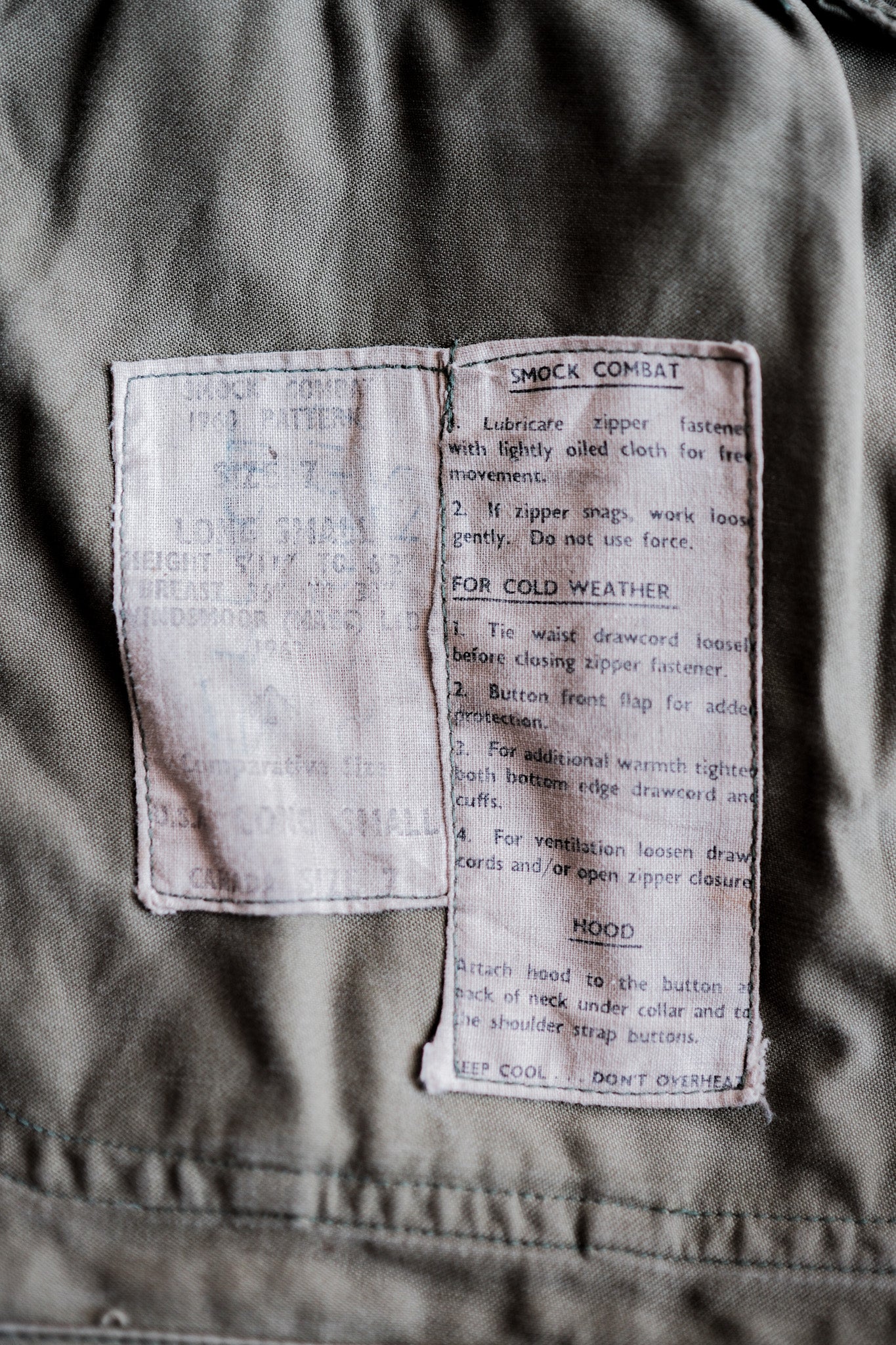 ［~60's］British Army 1960 Pattern Combat Smock Size.7