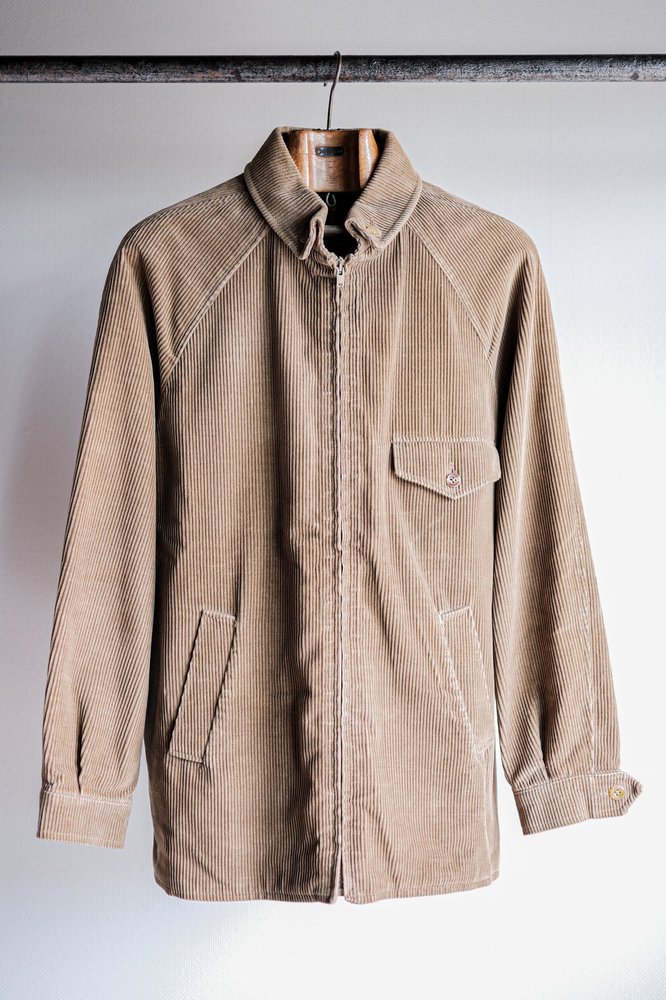 ［~80's］Vintage Aquascutum Raglan Sleeve Brown Corduroy Blouson